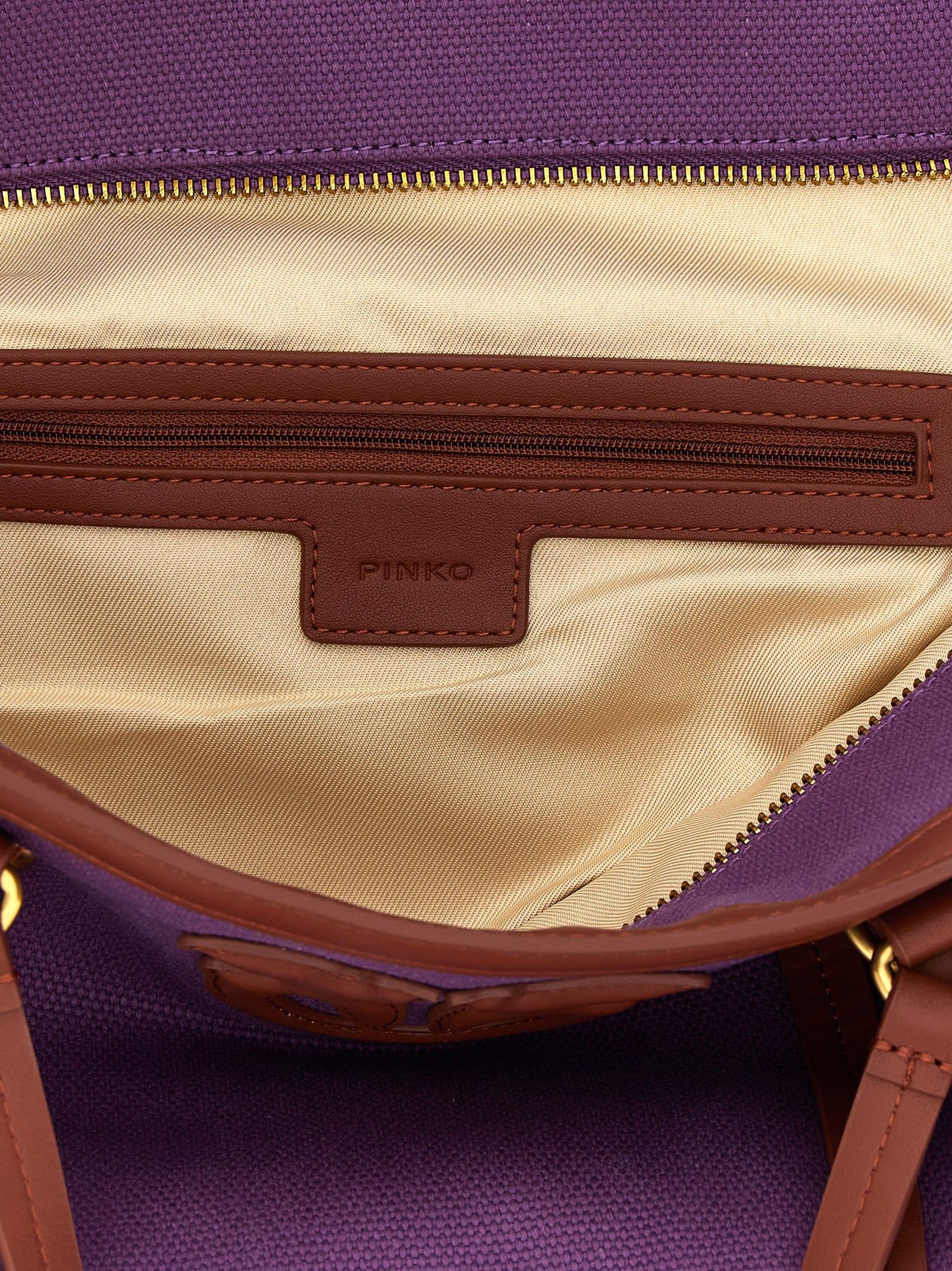 Pinko 'Miranda' Large Shopping Bag in Purple | Lyst