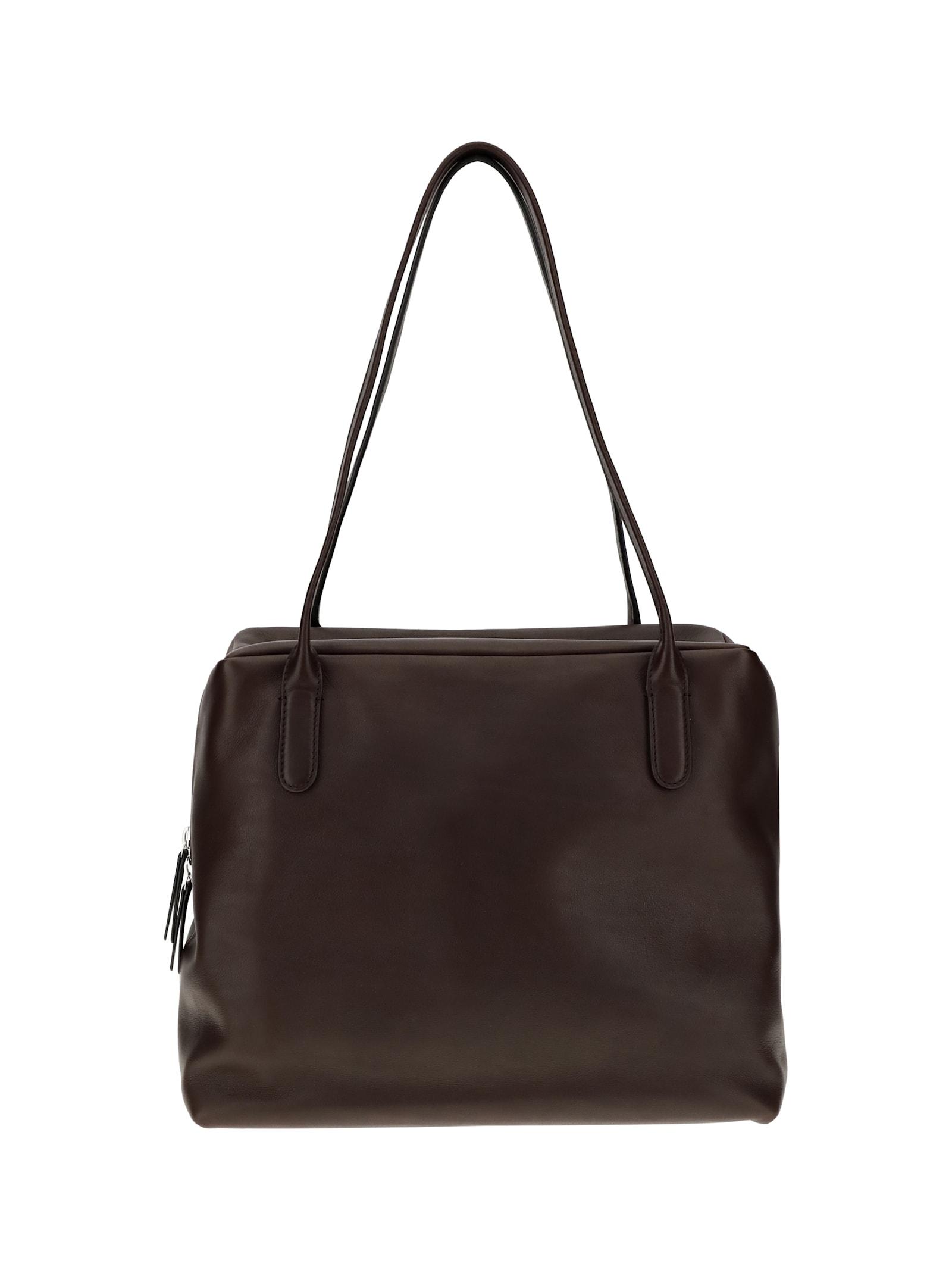 ショルダーバッグ・ポシェット THE ROW HENRI BAG BROWN IN GRAINED LEATHER The Row Henri bag brown in grained leather | TheDoubleF