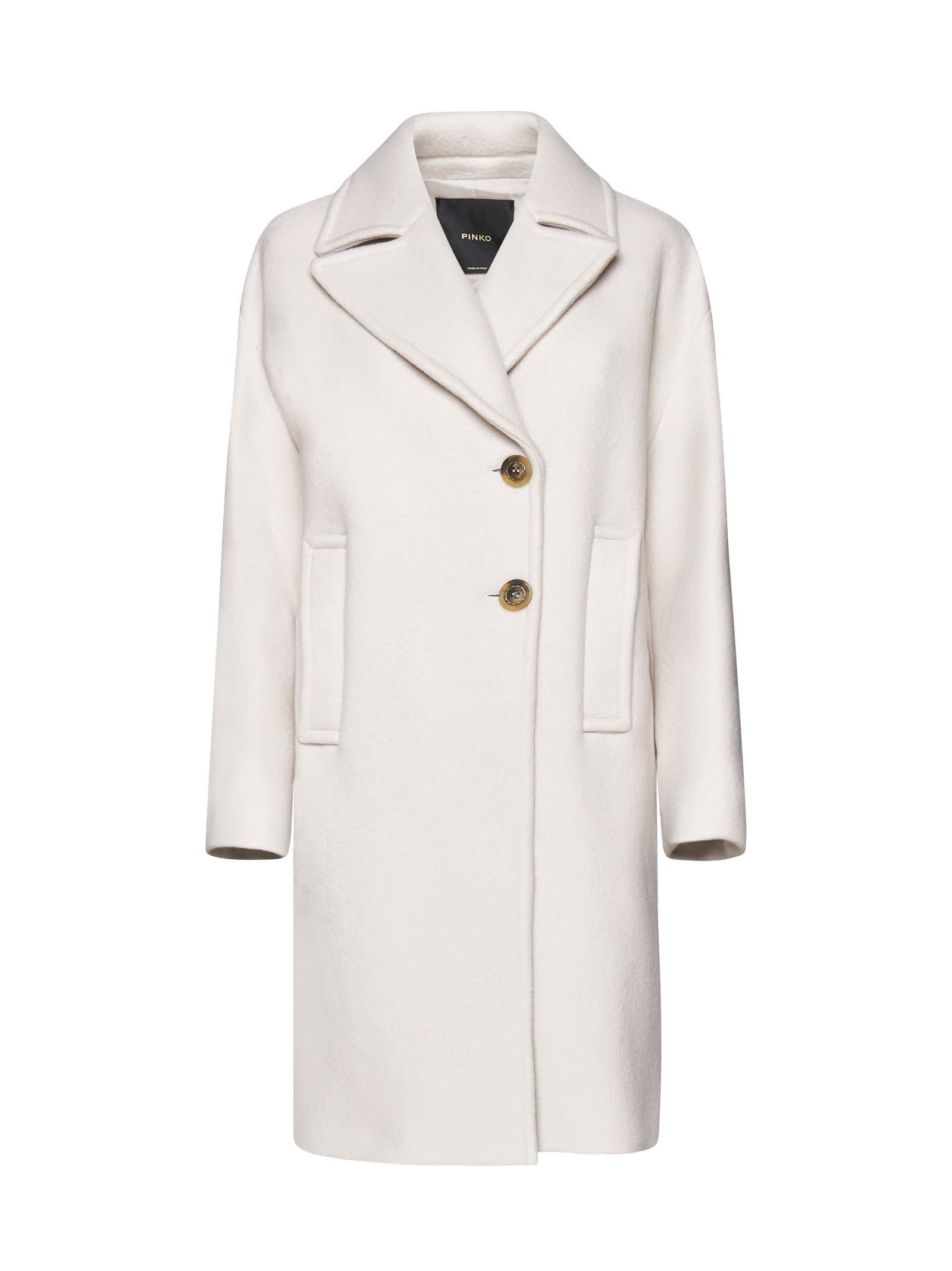 Pinko Coat in White Lyst