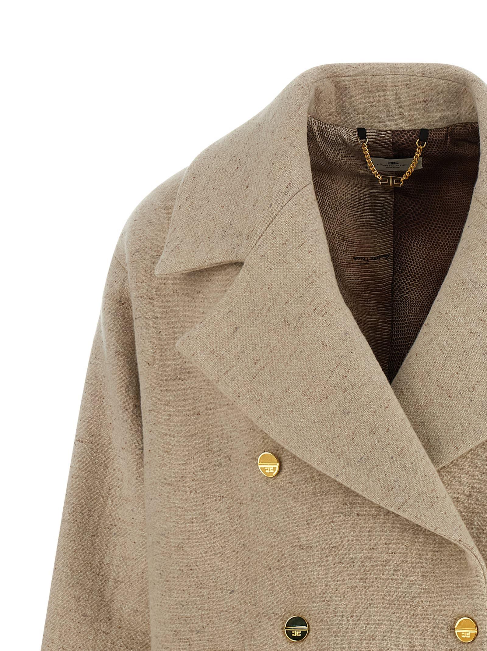 ||SALE|| Elisabetta Franchi >> カポットオーバーコート Elisabetta Franchi Coats for Women | Online Sale up to 68