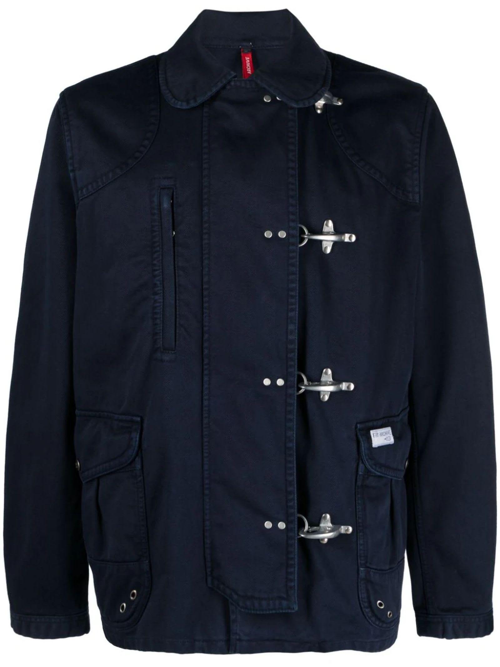 Fay colour-block cotton jacket - Red