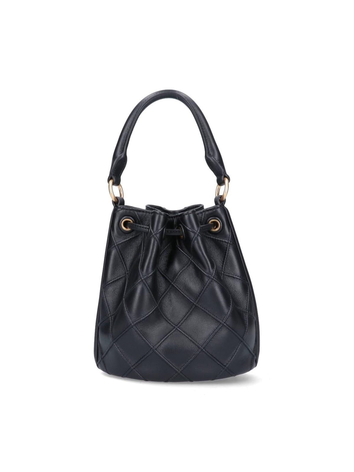 Jual TORY BURCH Tory Burch Fleming Soft Small Bucket Bag Black