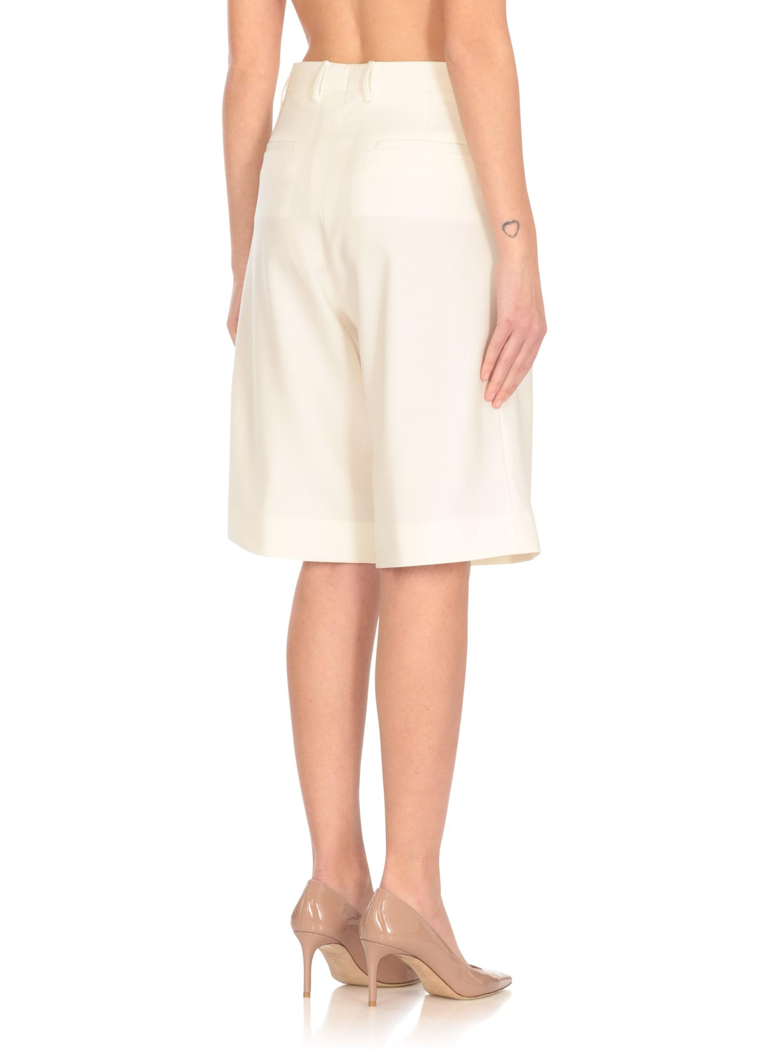 ショートパンツ TAGLIATORE Woman Short Ivory BEFFIE340205 EX821 501® Original High Rise Mid-thigh Women's Shorts - White