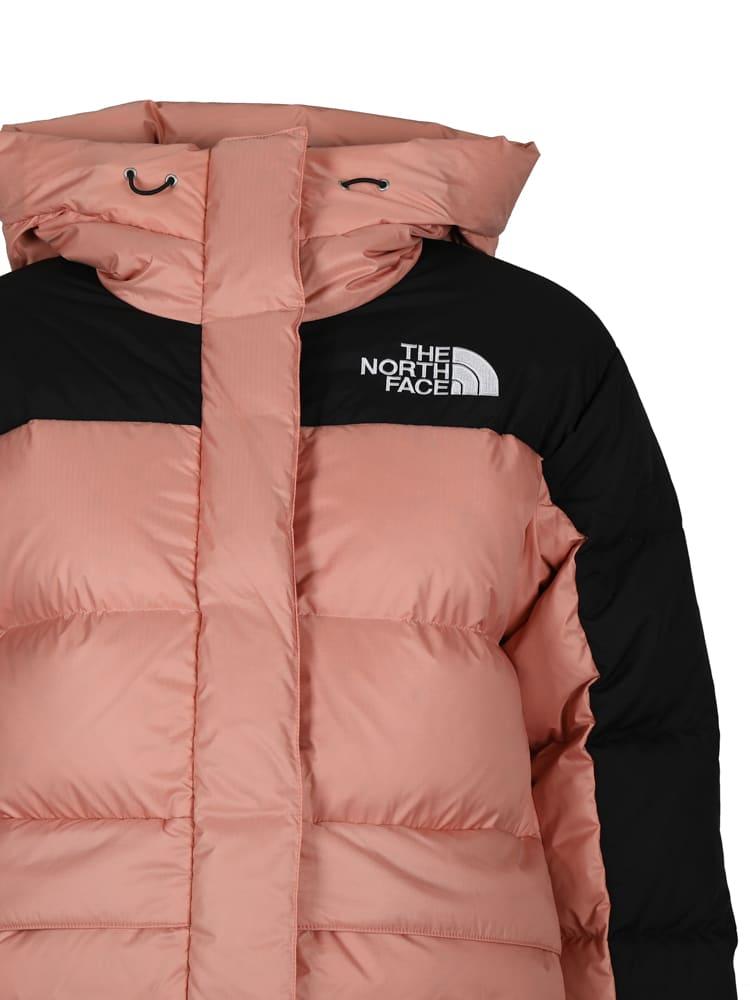 hot pink and black north face jacket
