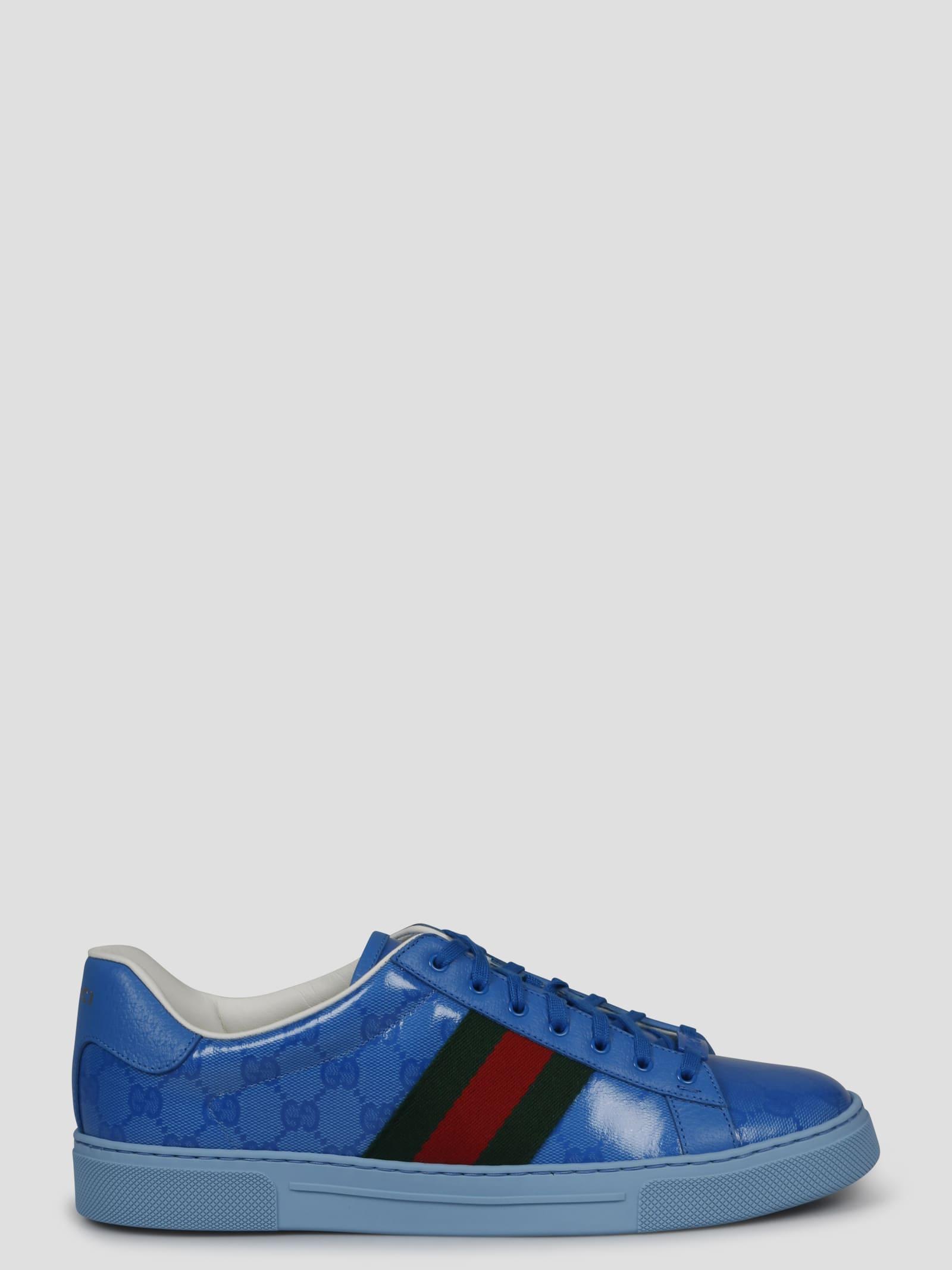 Gucci Ace GG Crystal Canvas Sneaker in Blue for Men | Lyst UK