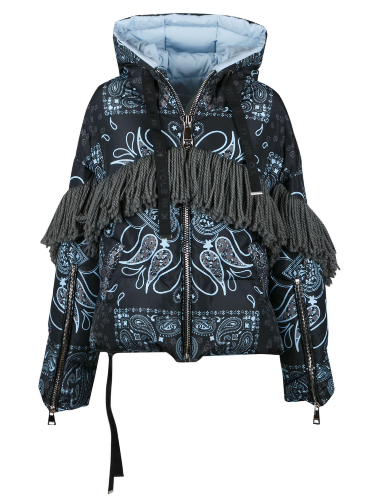 Khrisjoy New Bandana Puffer Jacket in Blue Lyst