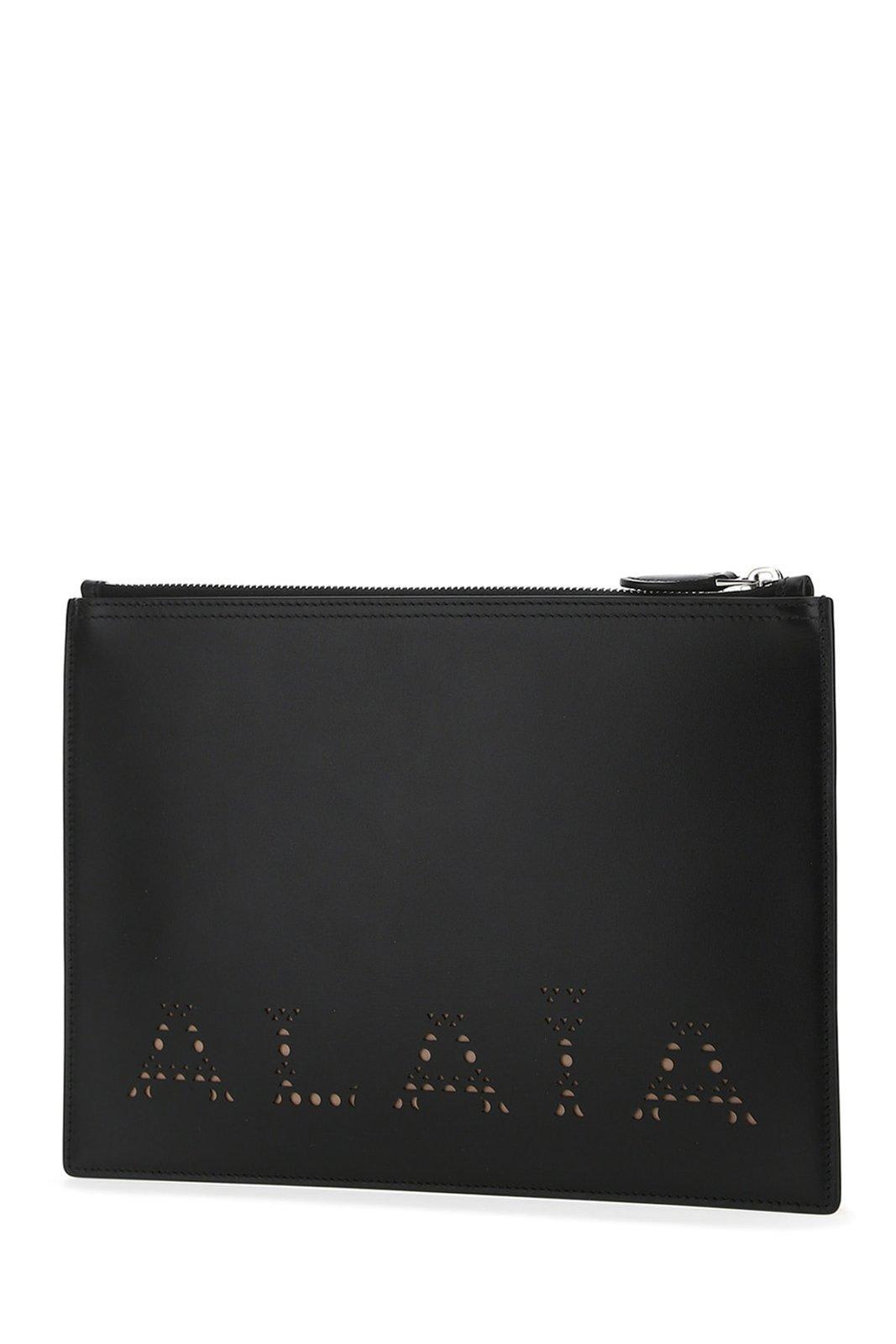 SALE【Alaia】テッケル ジップ クラッチ バッグ nm_4839507_100106_m