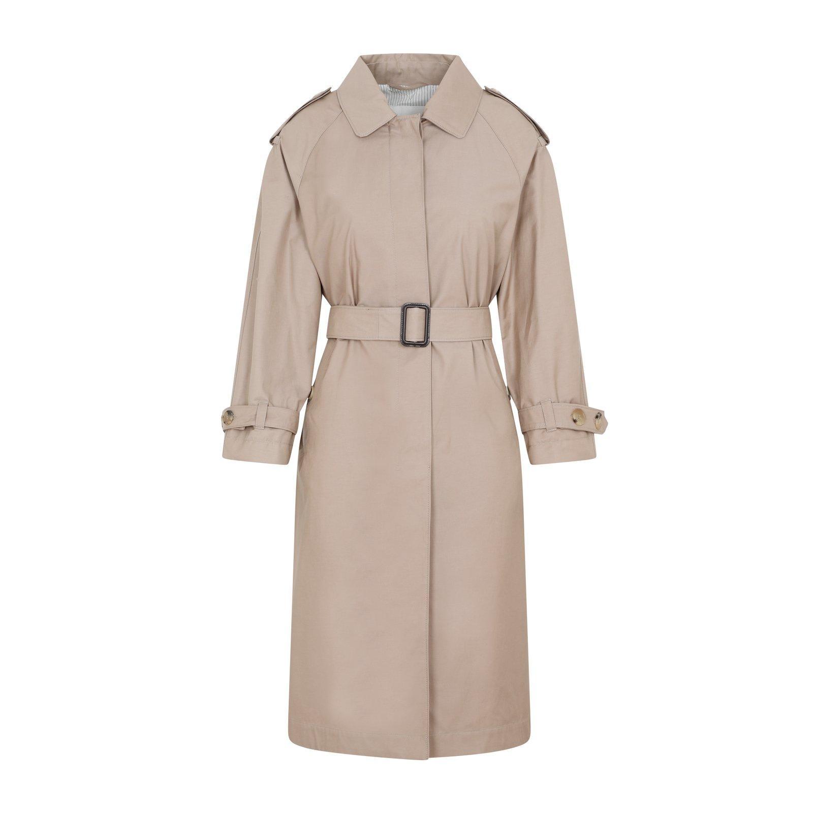 Max Mara The Cube Rtrench Trench in Natural | Lyst