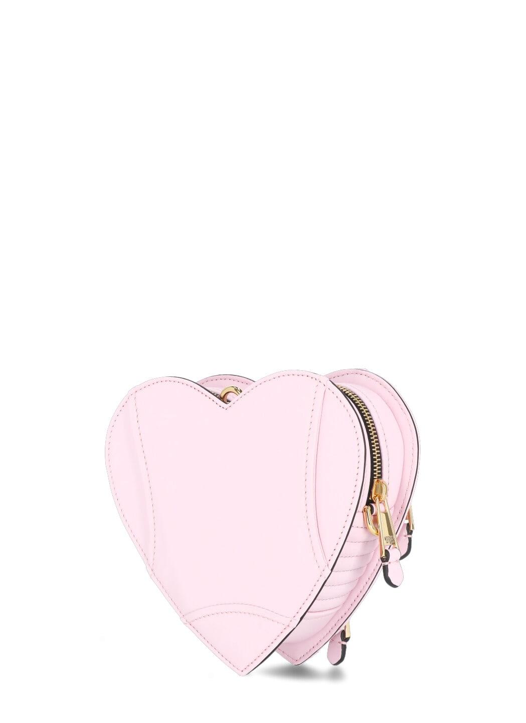 Moschino Heart Biker Shoulder Bag in Pink | Lyst