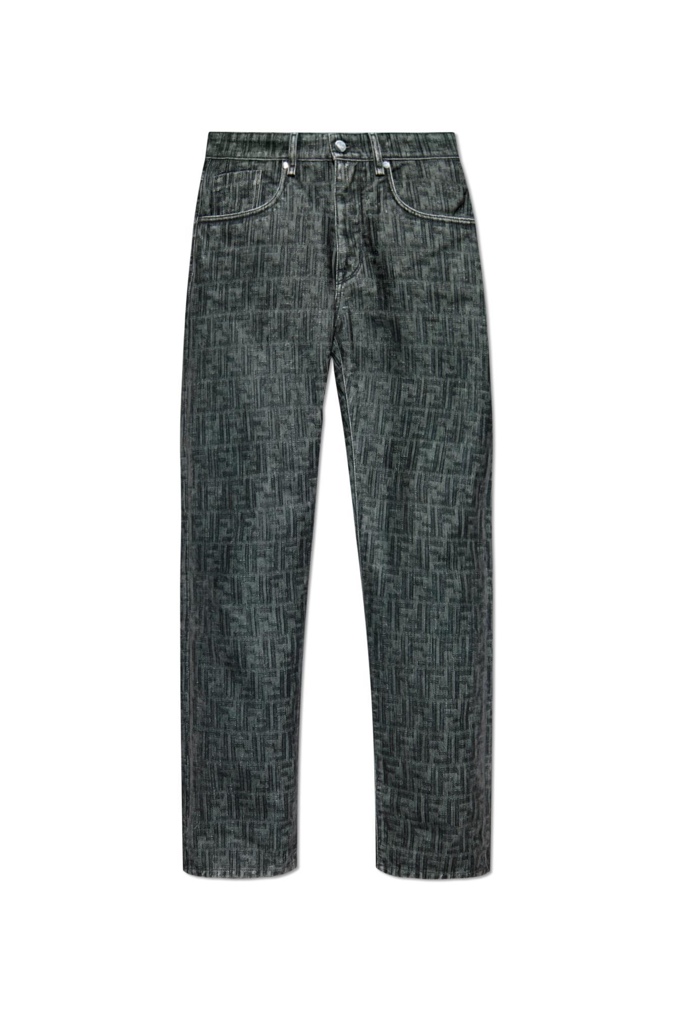 Gray Fendi Jeans for Men | Lyst