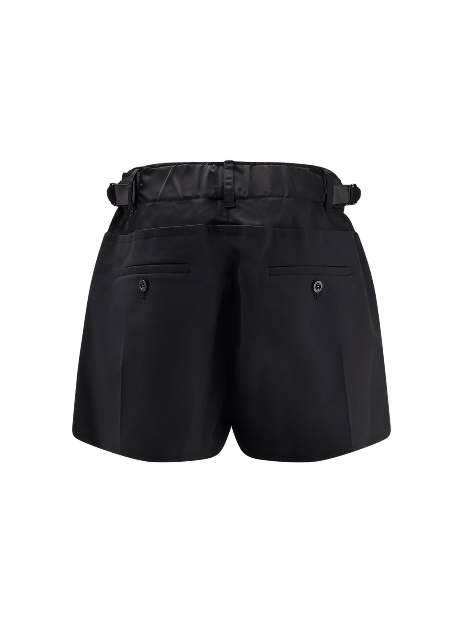 【sacai】Big Pocket Wool Long Shorts Sacai Chalk stripe wool-blend shorts Sacai
