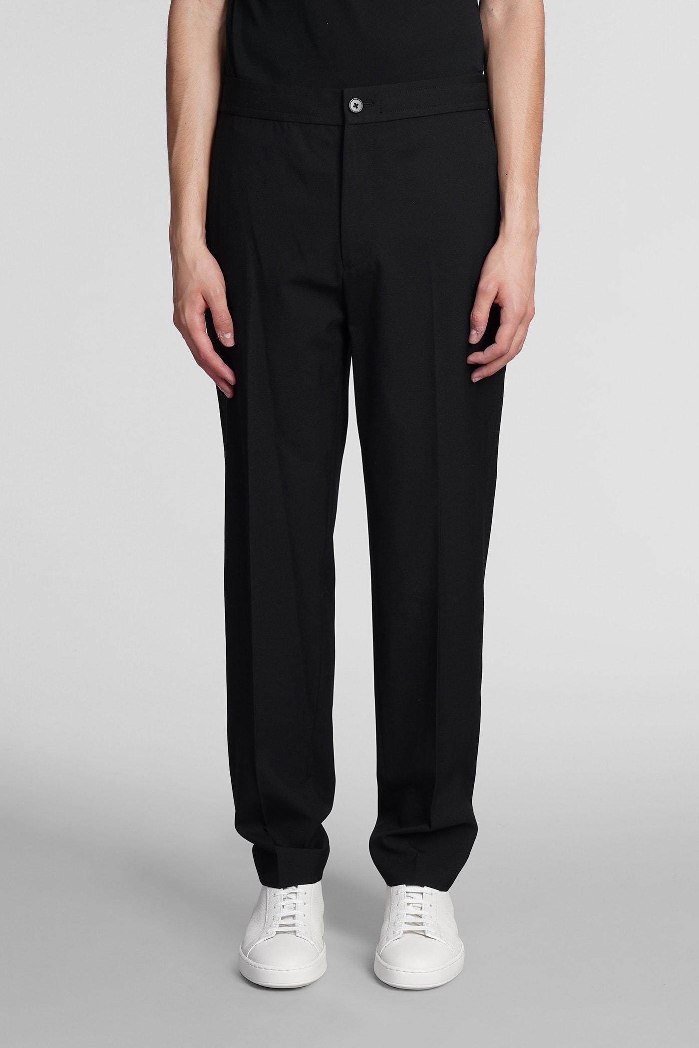 Theory Pants In Black Wool for Men | Lyst