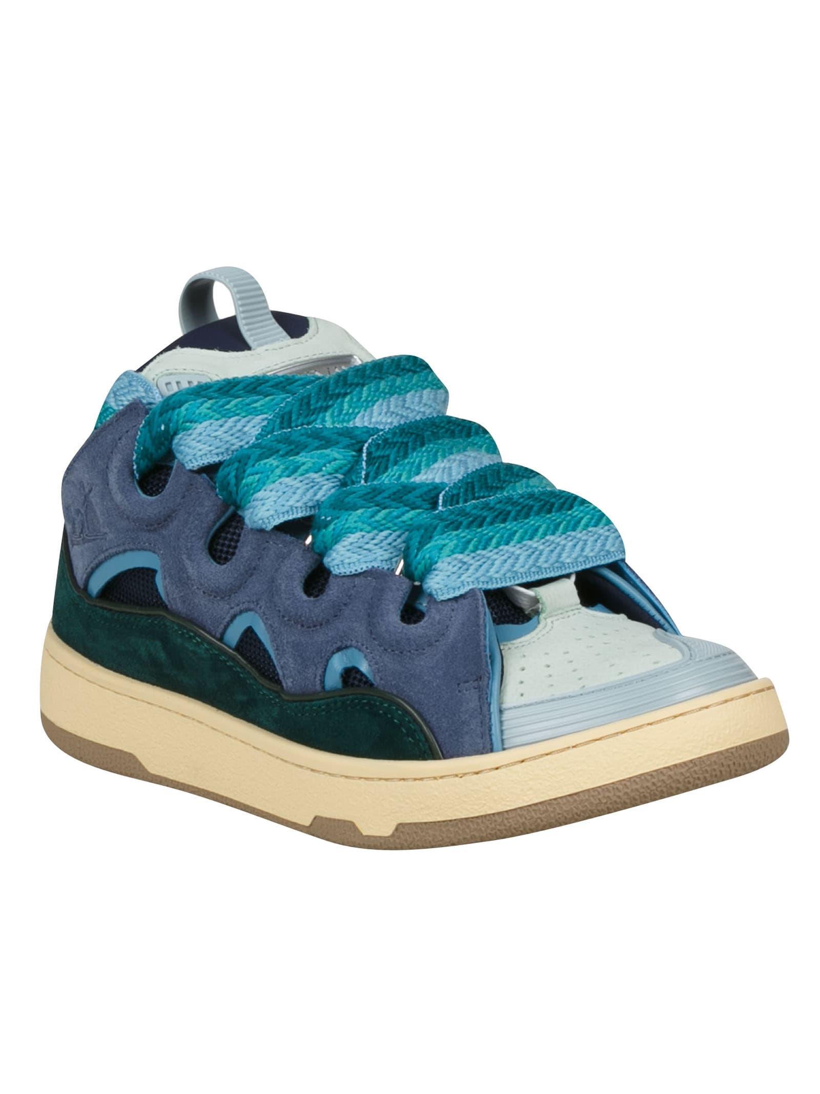 Lanvin Thick Platform Lace-up Sneakers Blue | Lyst