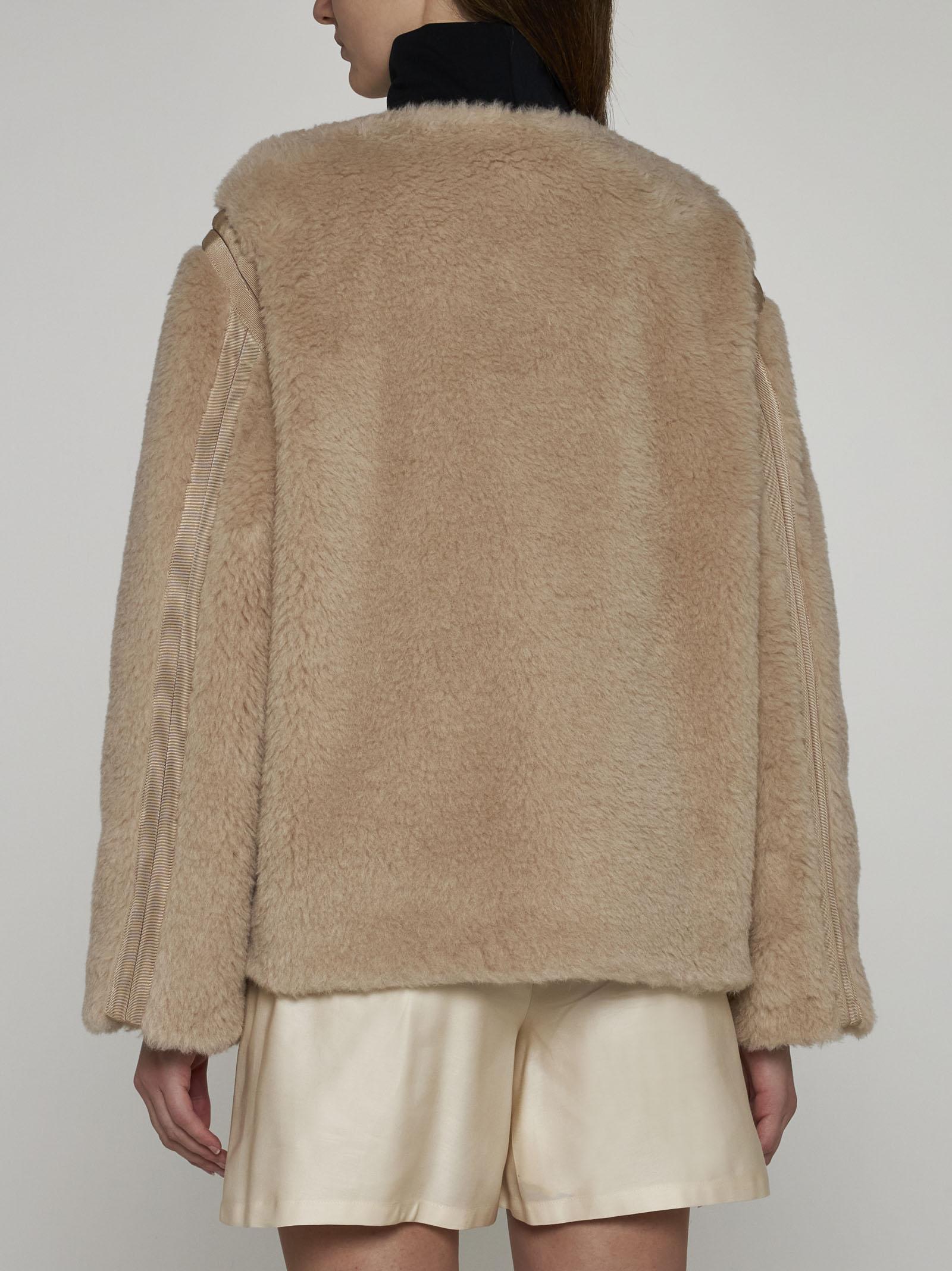 ◆MAX MARA 24SS◆ PANNO ウール ジャケット / Beige ◆ Max Mara Panno Teddy Fabric Jacket in Natural | Lyst