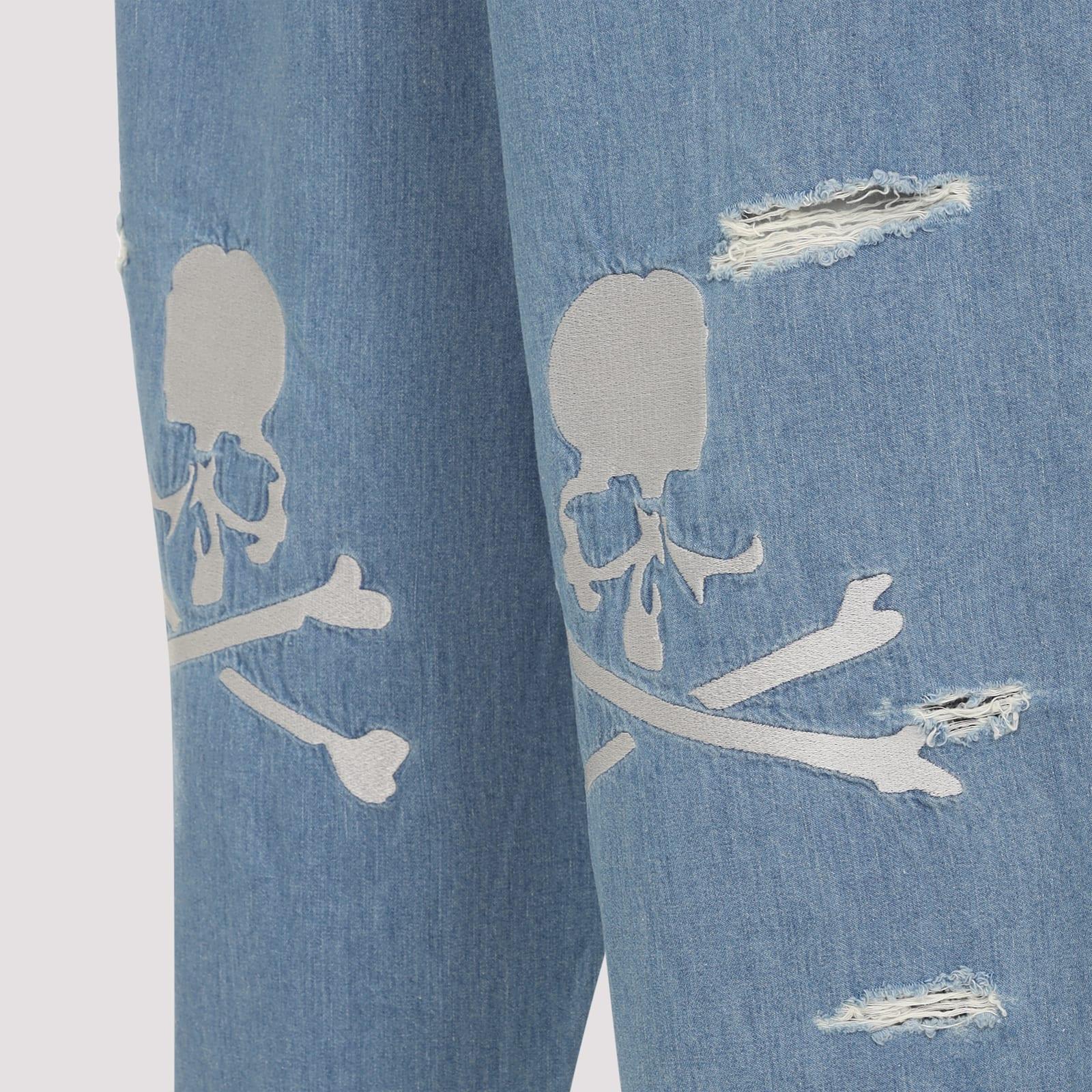 【未使用級】mastermind JAPAN 金糸　スカル刺繍　デニム　Ｍサイズ Mastermind Japan Jeans for Men | Online Sale up to 60% off