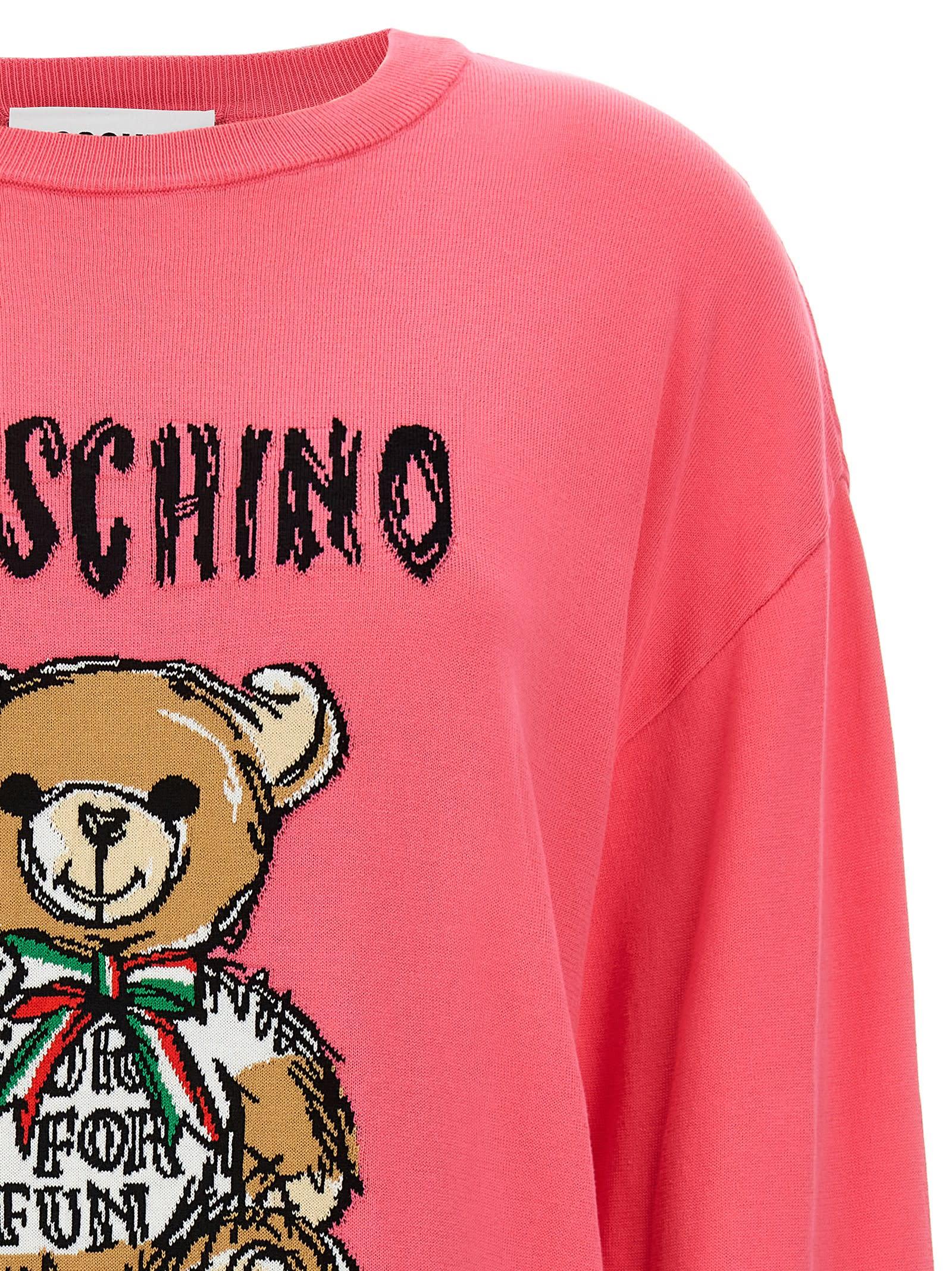 Moschino Teddy Bear Sweater Cardigans in Pink Lyst UK