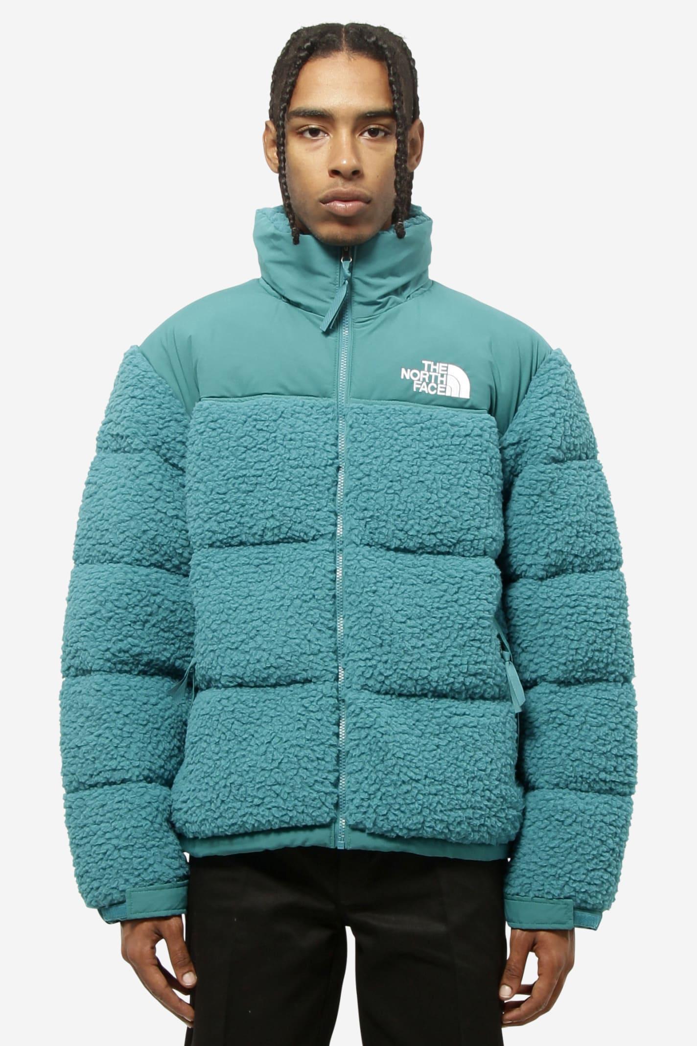 The North Face High Pile Nuptse Clothing in Green for Men | Lyst