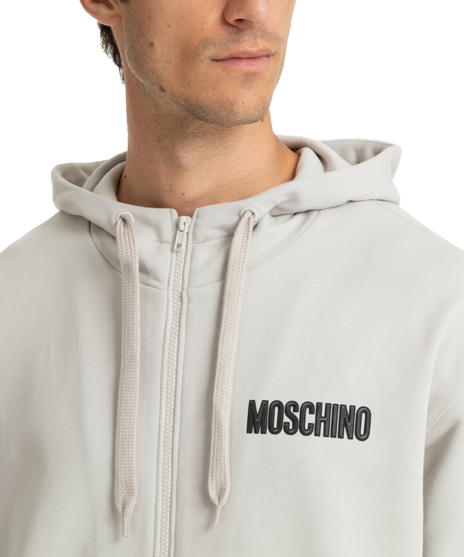 Moschino Teddy Bear Hoodie in Gray for Men | Lyst