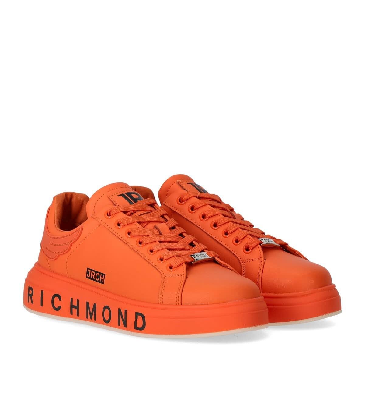 John Richmond Orange Sneaker With Logo for Men | Lyst