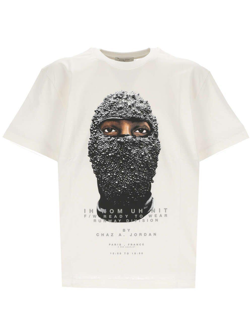 ih nom uh nit Graphic Printed Crewneck T-shirt in White for Men | Lyst