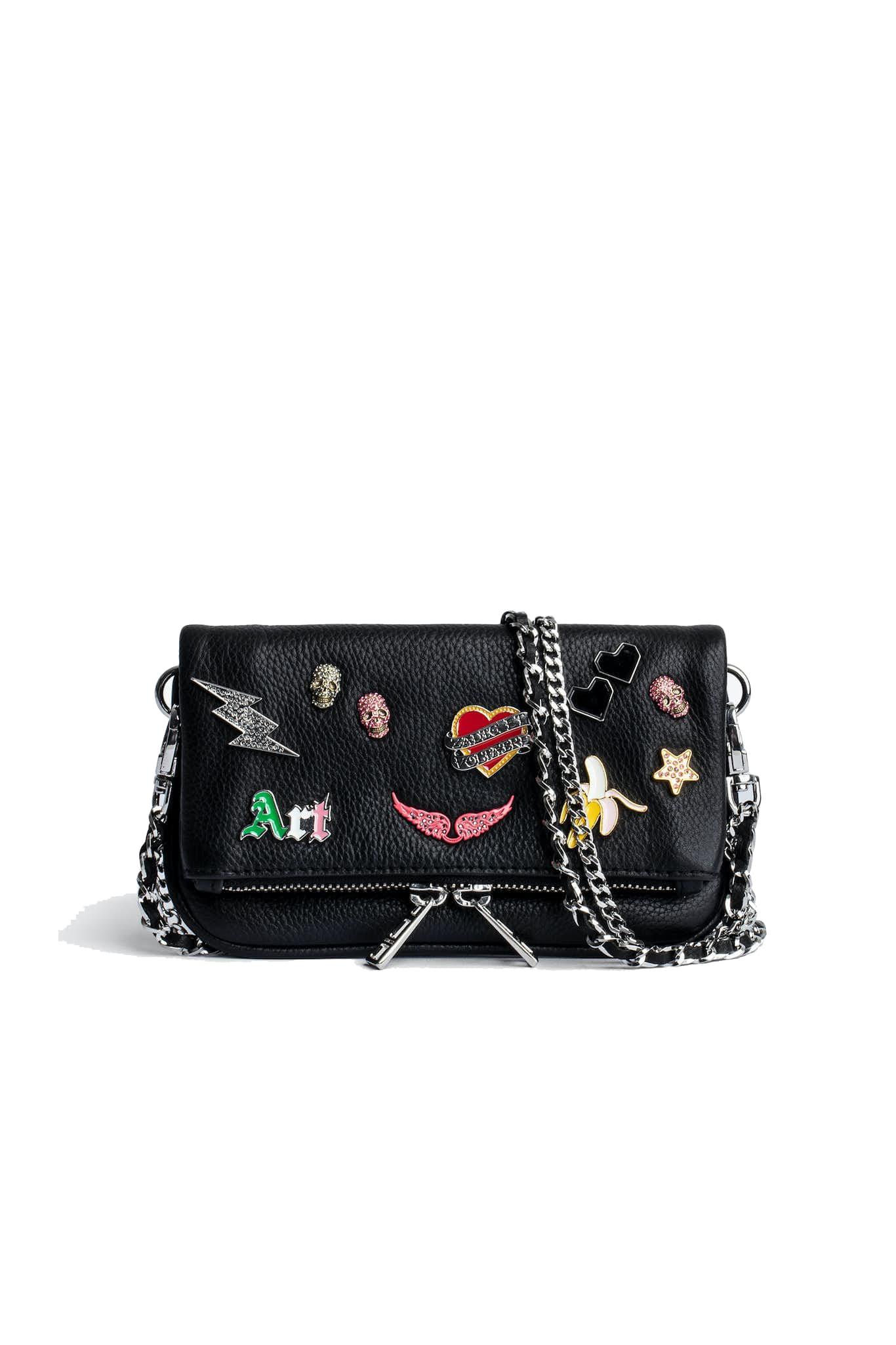 Zadig & Voltaire Nano Rock Pochette in Black Lyst