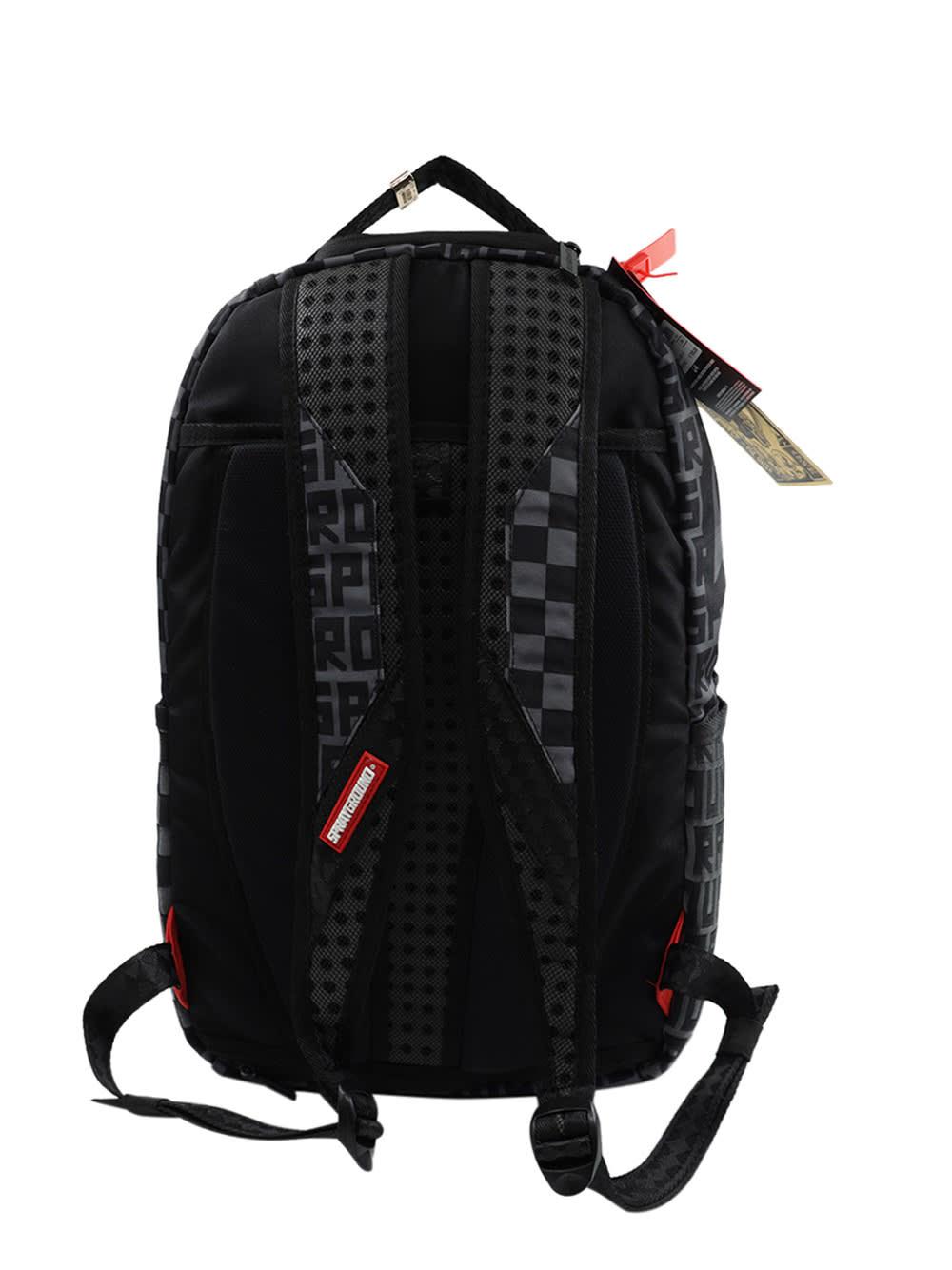 Sprayground - River Split Backpack (DLXV) - Black / Red