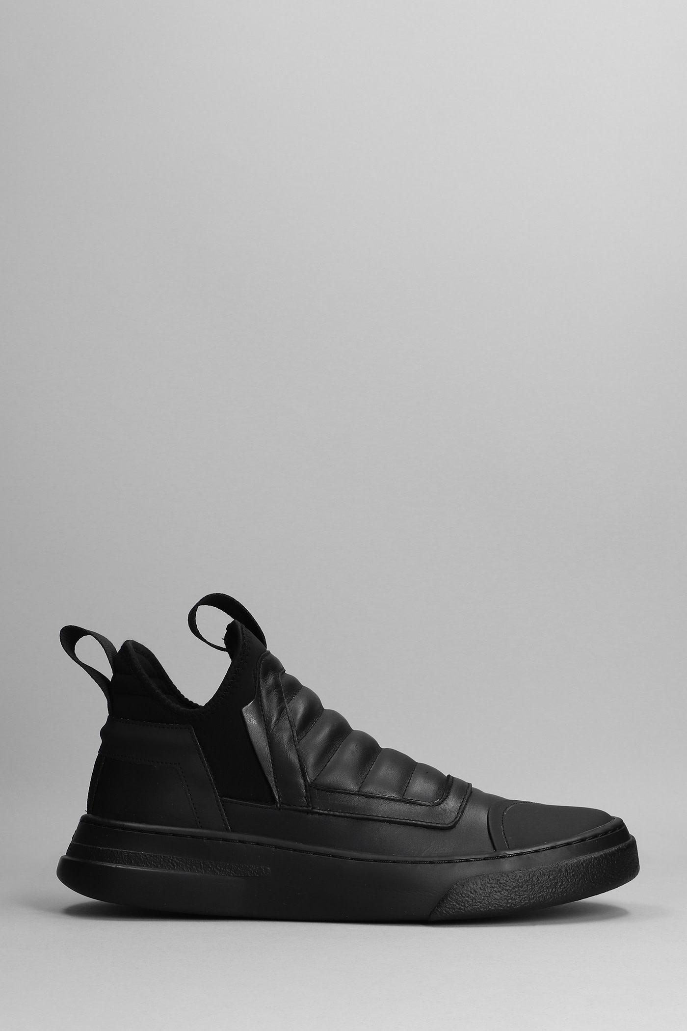 Bruno Bordese Damper Sneakers In Black Leather in Gray for Men | Lyst