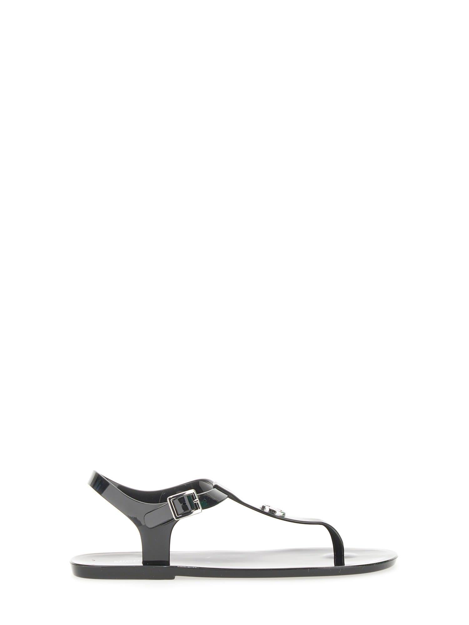 Michael kors black jelly thong sandals sale