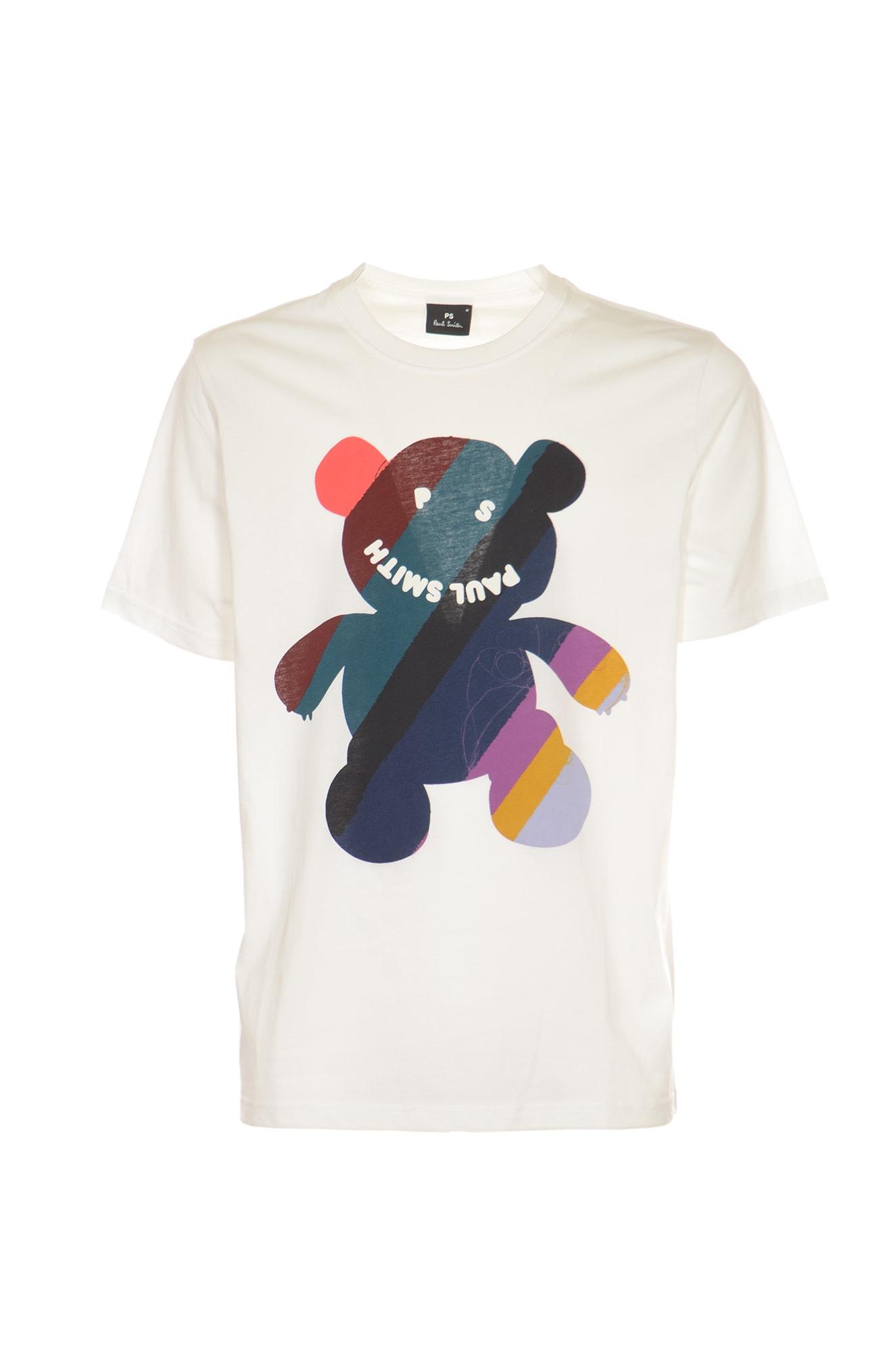 Paul Smith Regular Fit Teddy Happy T-shirt in White for Men | Lyst