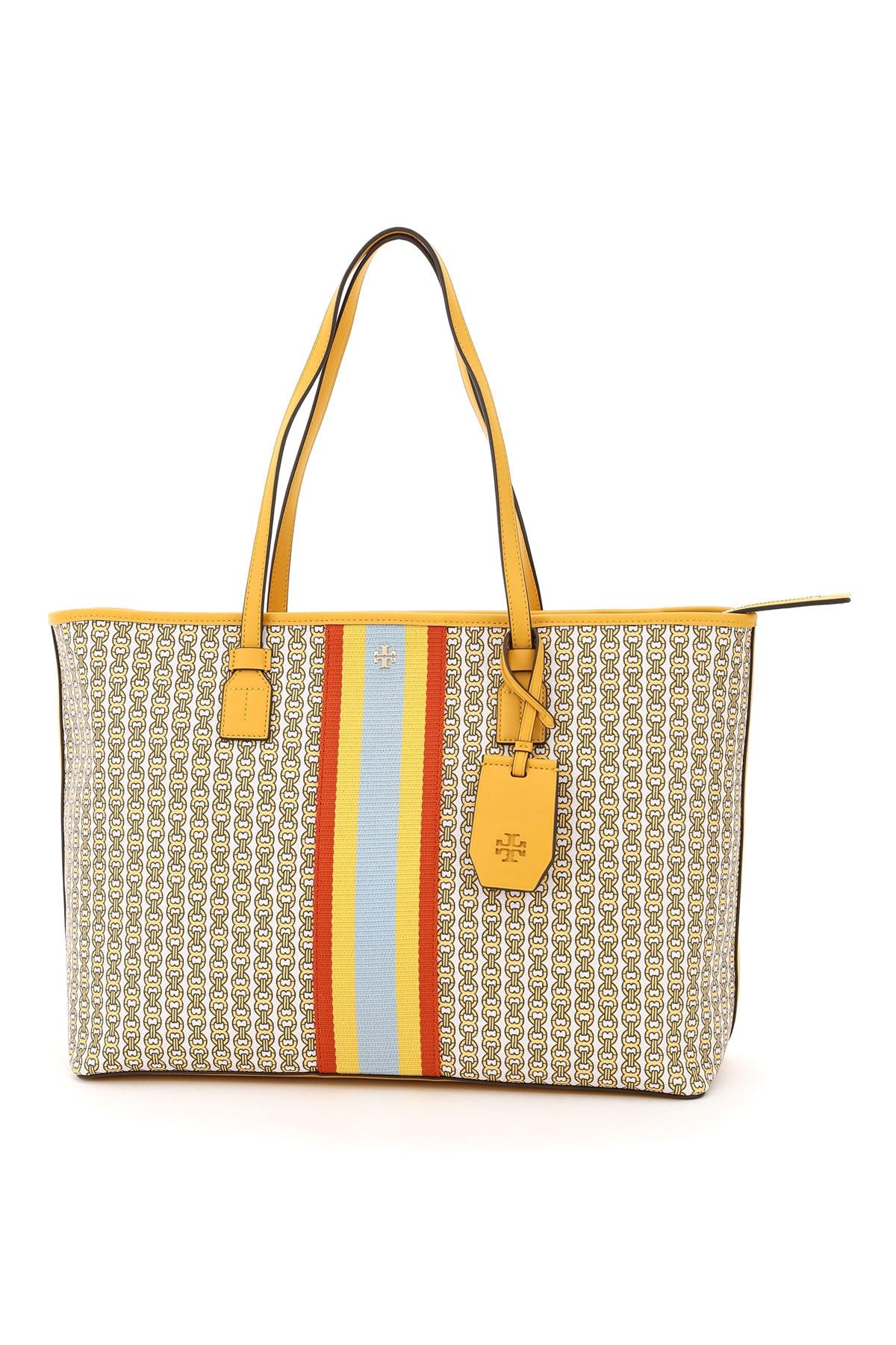 Tory Burch, Bags, Tory Burch Gemini Link Canvas Tote Bag