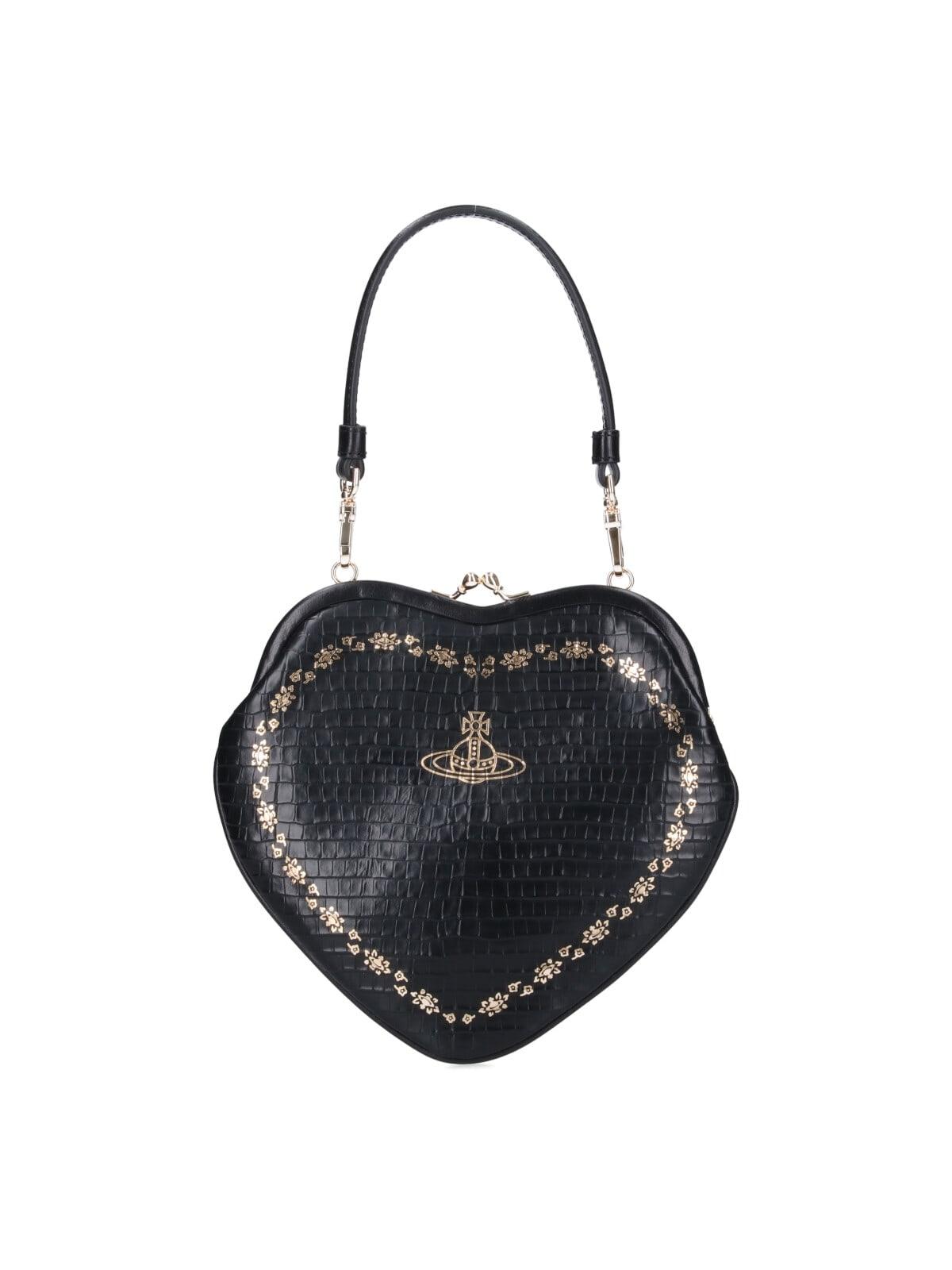 トートバッグ Vivienne Westwood \"Belle Heart\" Bag Black Vivienne Westwood Belle Heart Frame Purse Black – Coe & Co