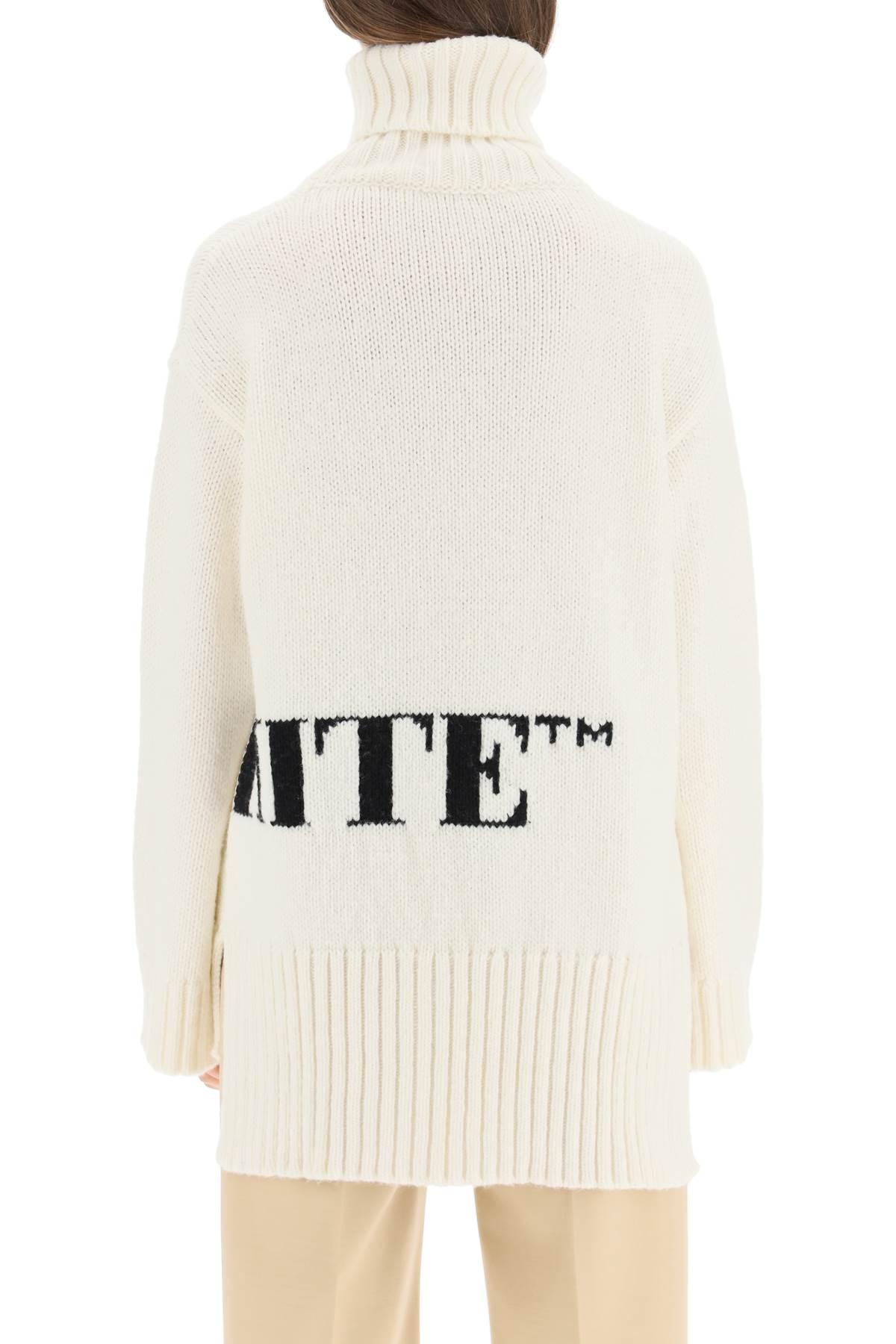 Off-White c/o Virgil Abloh Wool Turtleneck Sweater With Logo 