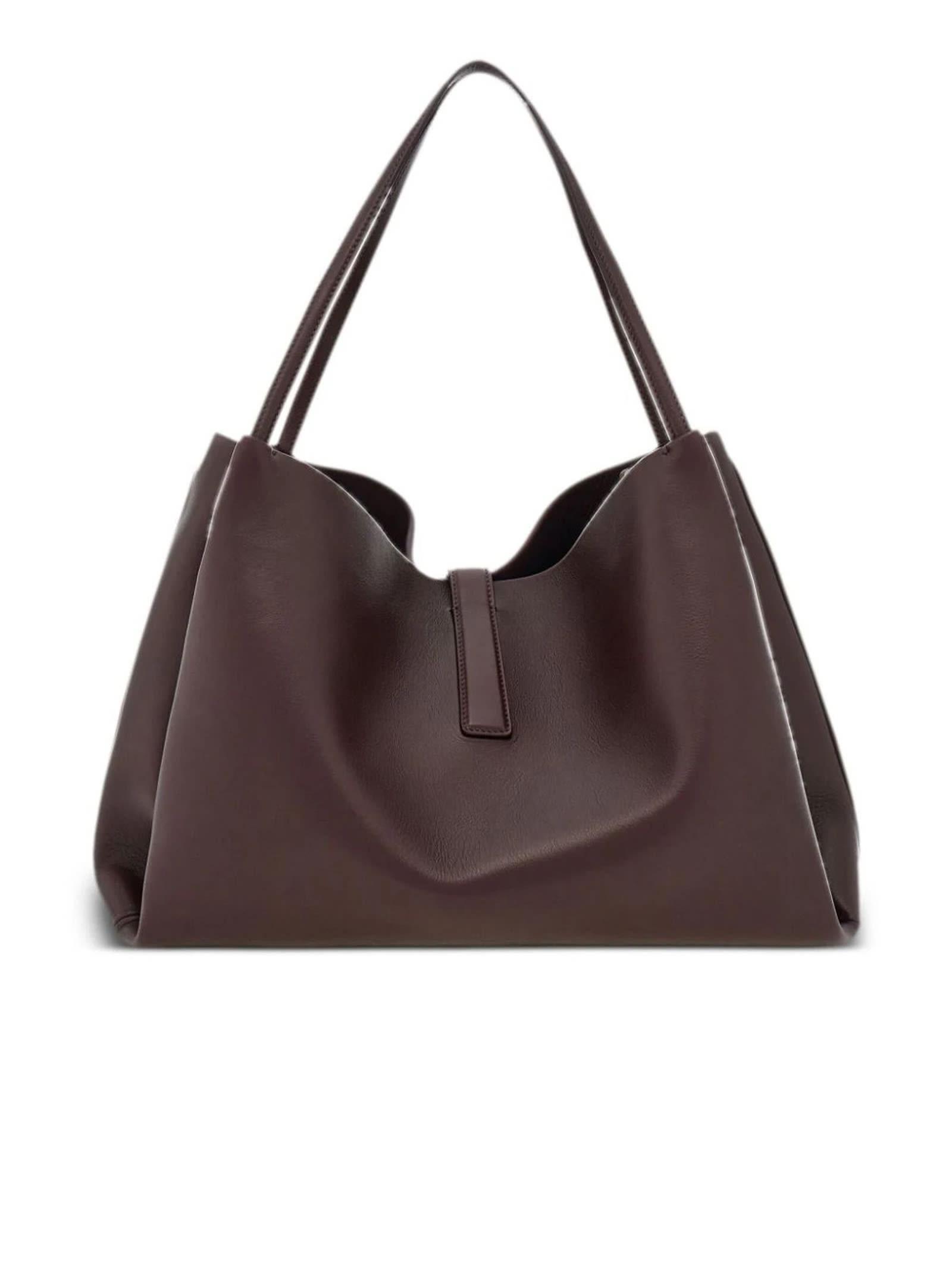 Ava medium ime leather satchel oxblood