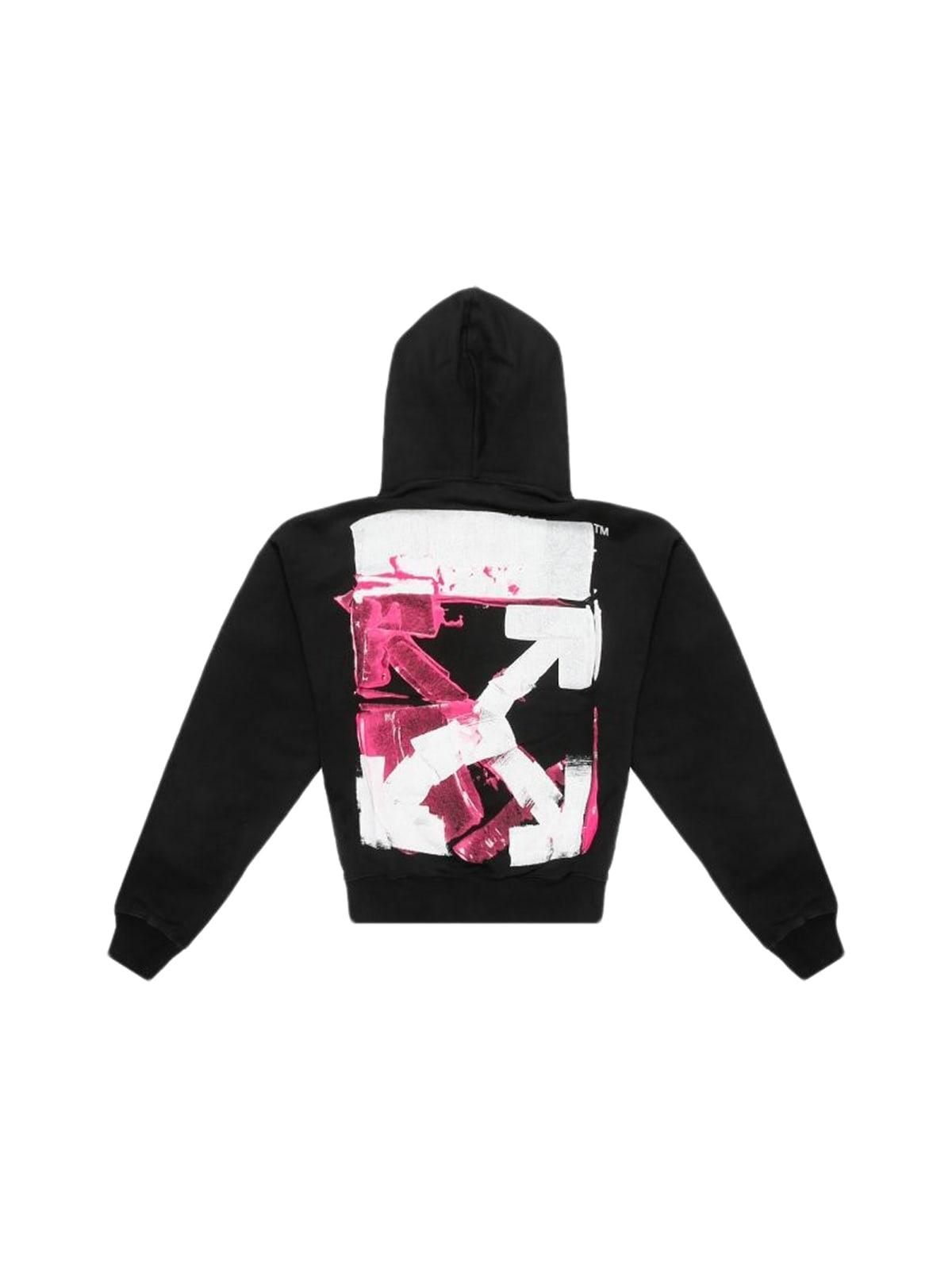 Off-White c/o Virgil Abloh Synthetic Acrylic Arrow Over Hoodie in Black  Fuchsia (Black) for Men | Lyst