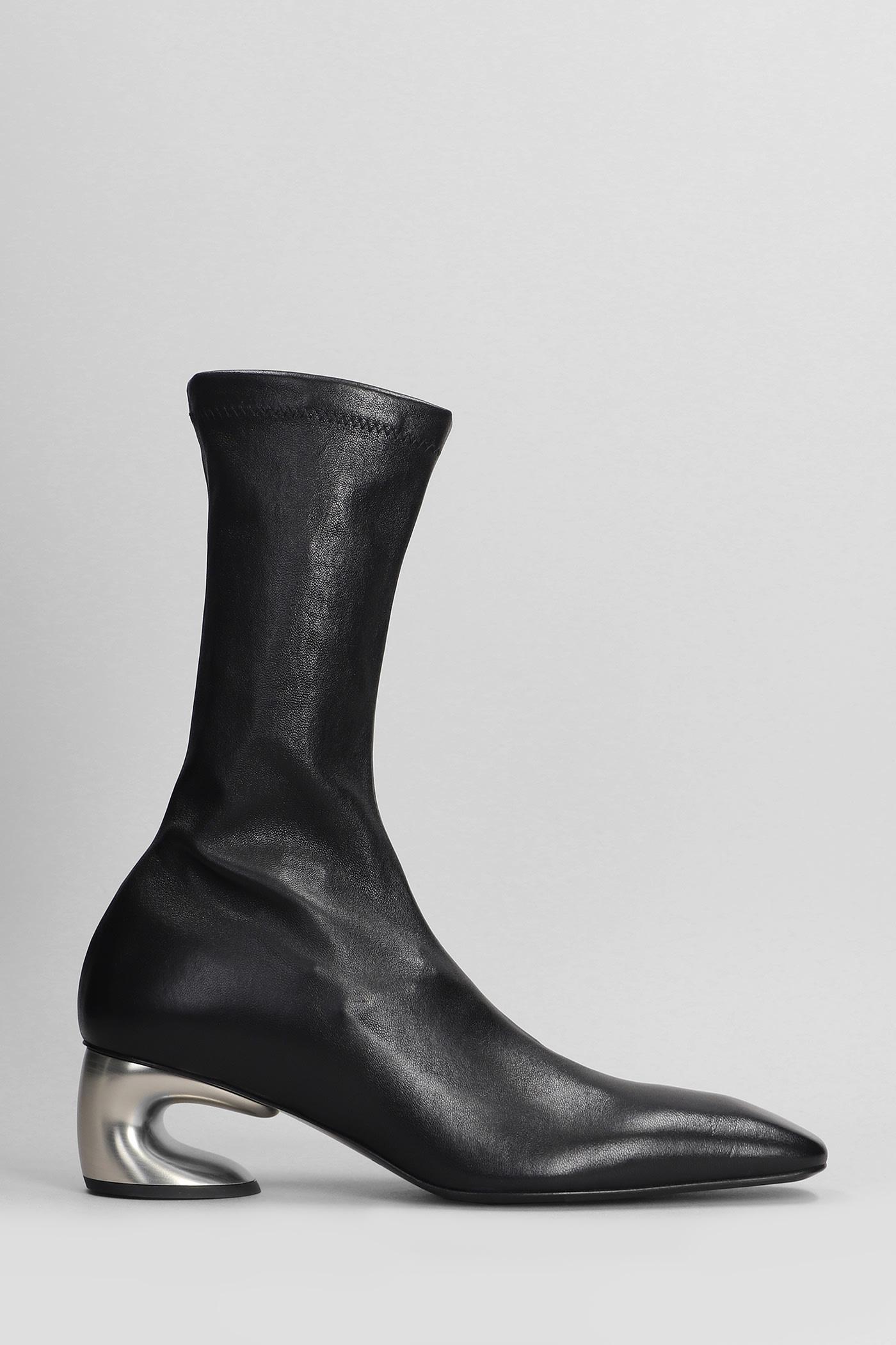 Jil Sander Low Heels Ankle Boots in Black Lyst UK