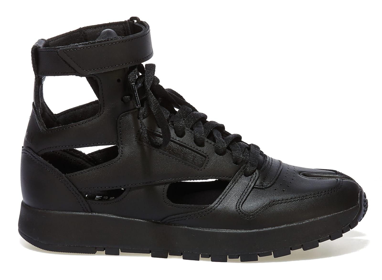 Maison Margiela Leather Gladiator High Top Sneakers in Black for 