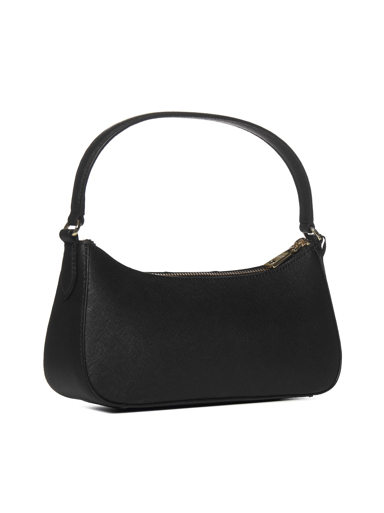 dkny black slina shoulder bolsa