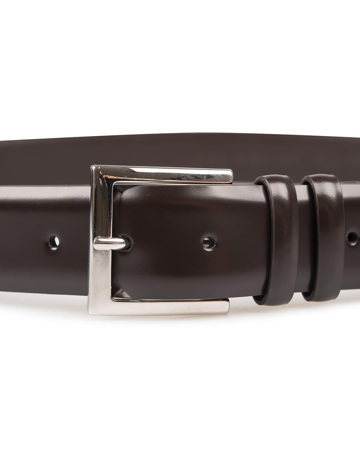 Luxury belt in clasic bullcalf leather