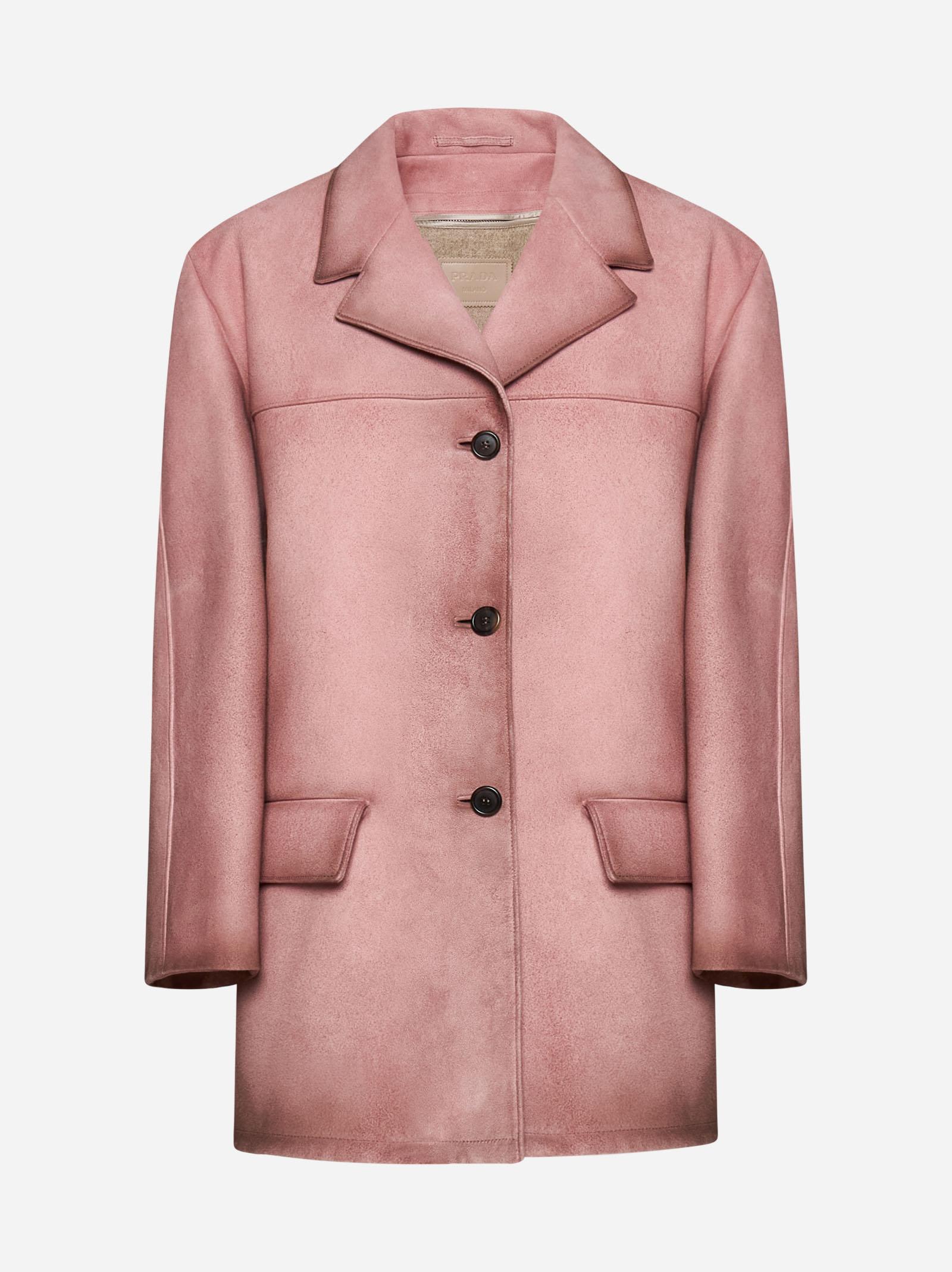 Prada pink hot sale coat