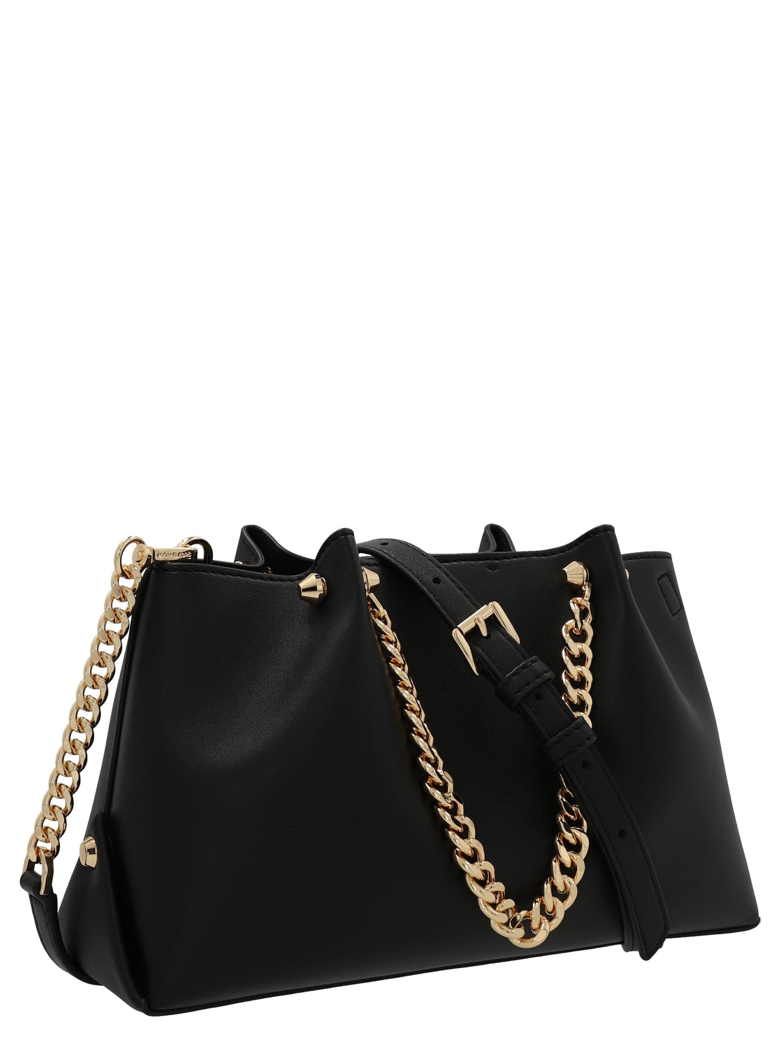 Michael Kors Zena Small Handbag Black | Lyst