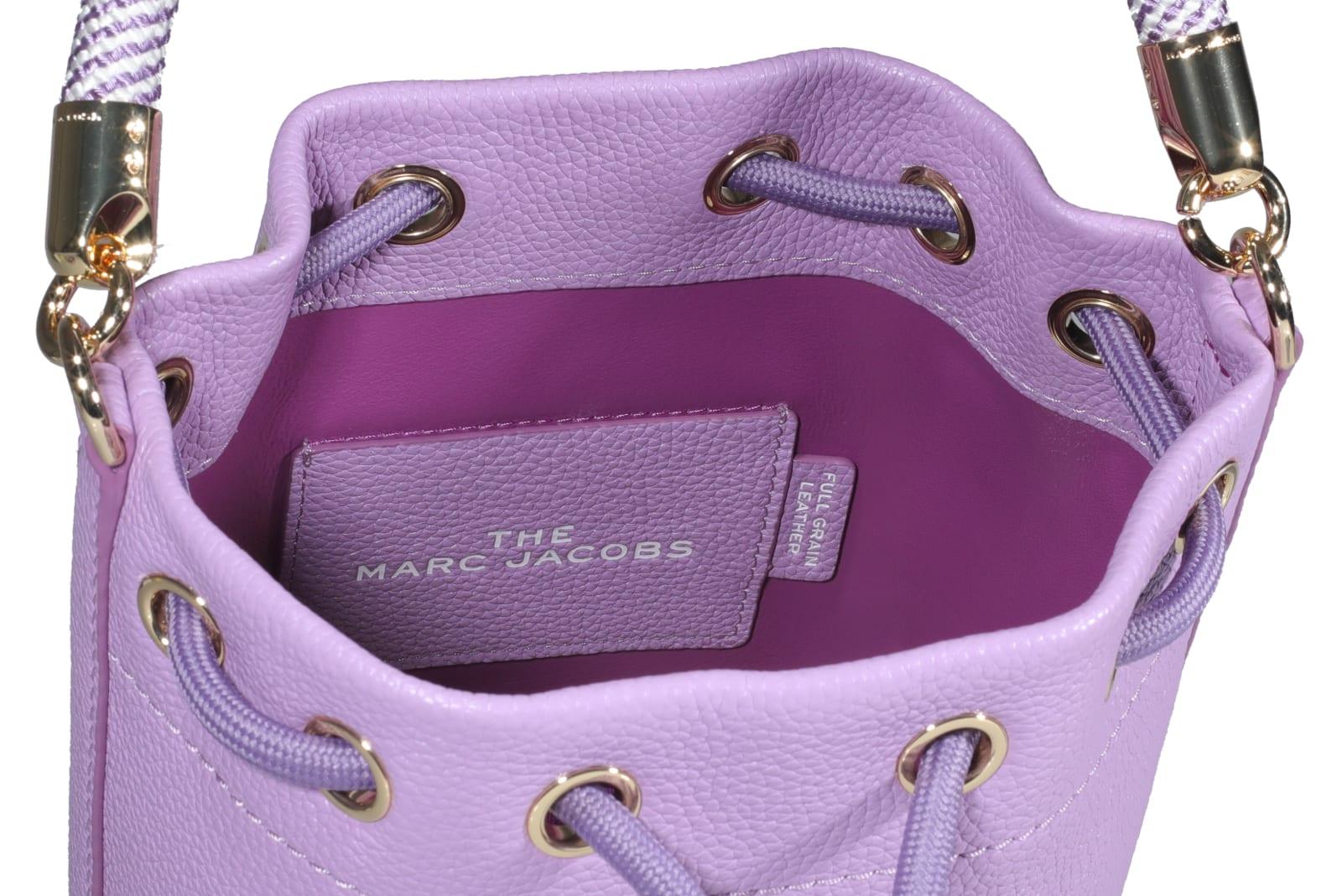 Marc Jacobs The Leather Bucket Bag in Purple | Lyst