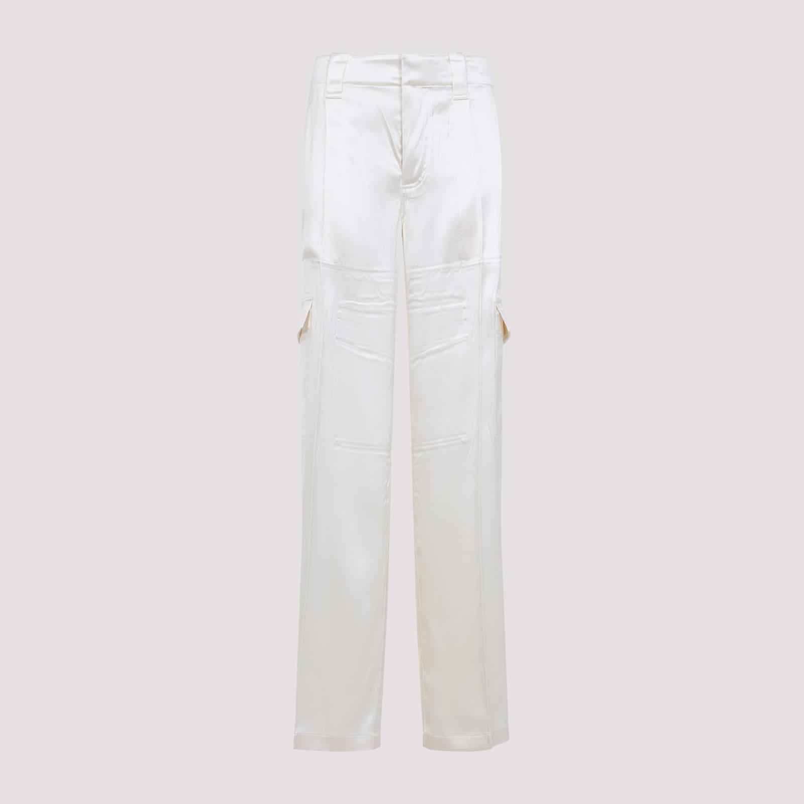 Phoebe Philo Liquid Cargo Pants in White | Lyst