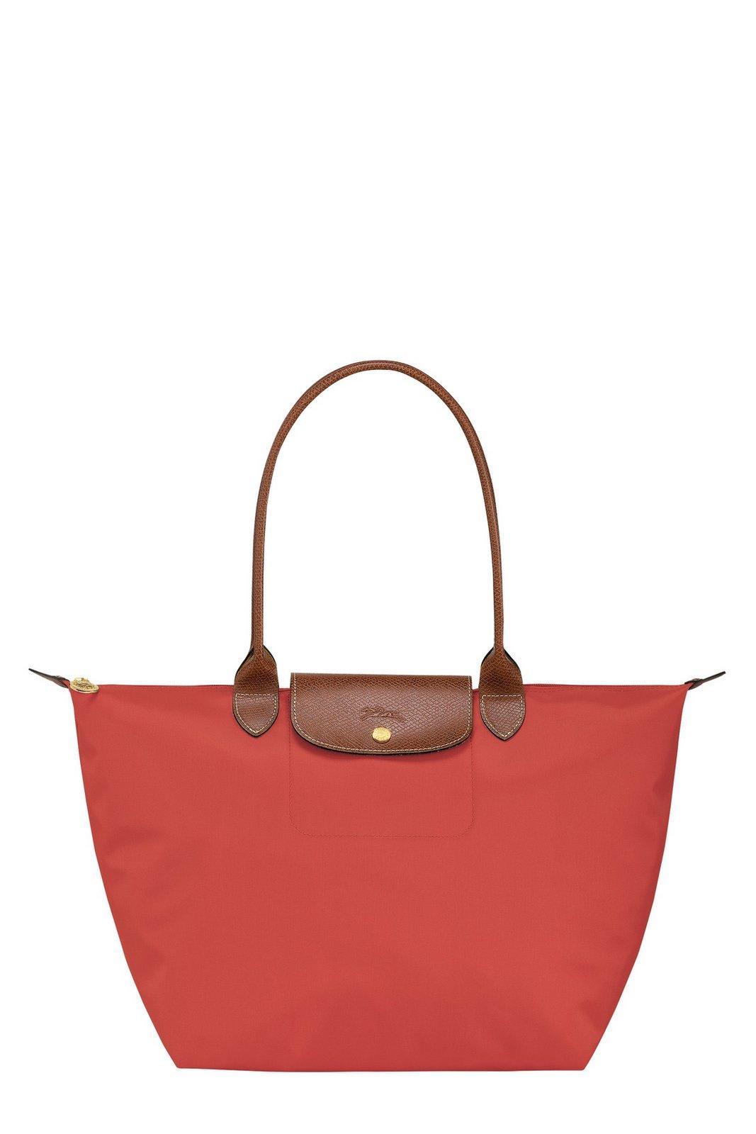 【送料&関税込】Longchamp Ongchamp Le Pliage Large Top Handl Longchamp Ongchamp Le Pliage Large Top Handle Bag in Red | Lyst