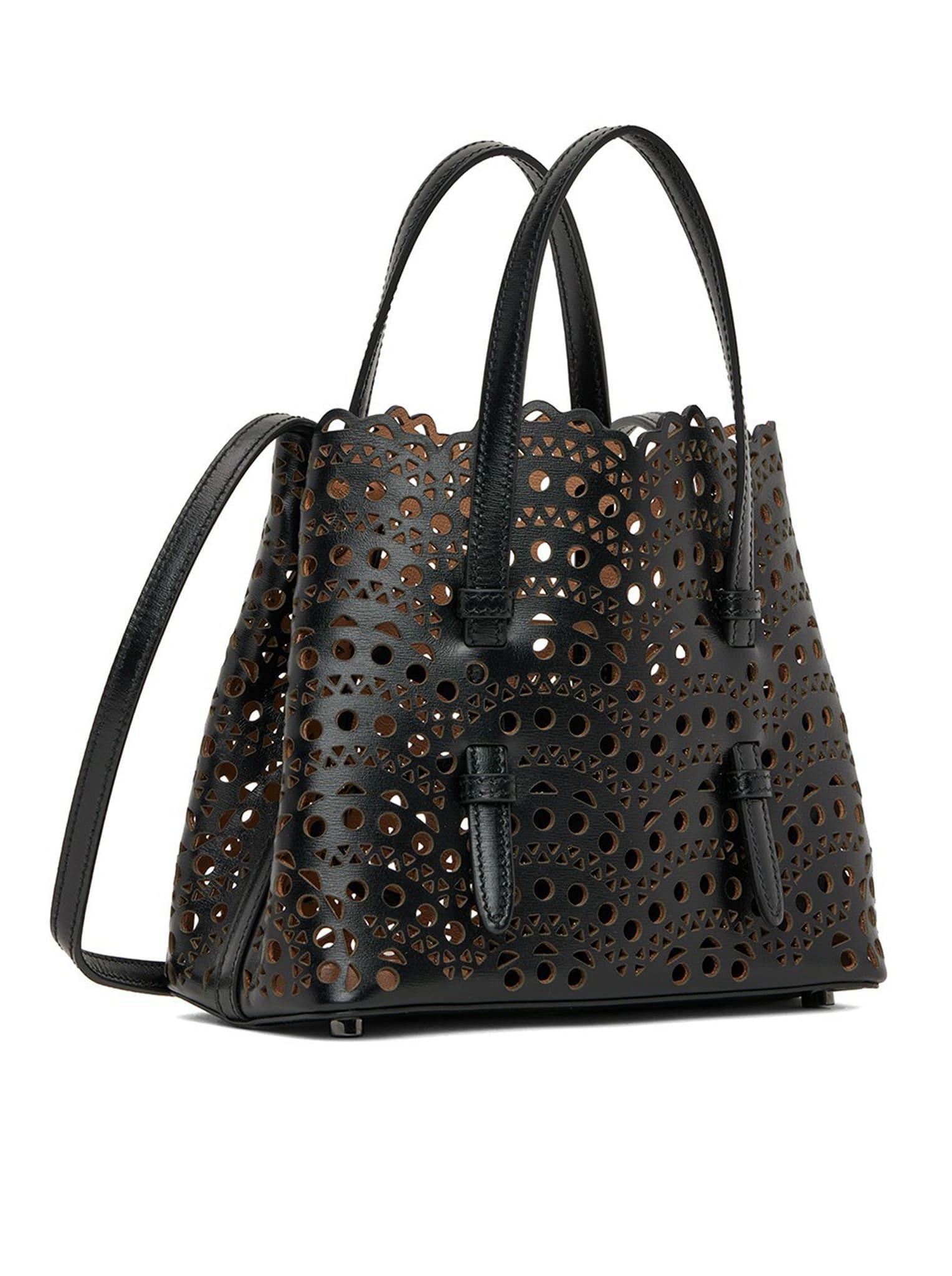 Alaïa Leather Mina 50 Tote Bag | Harrods US