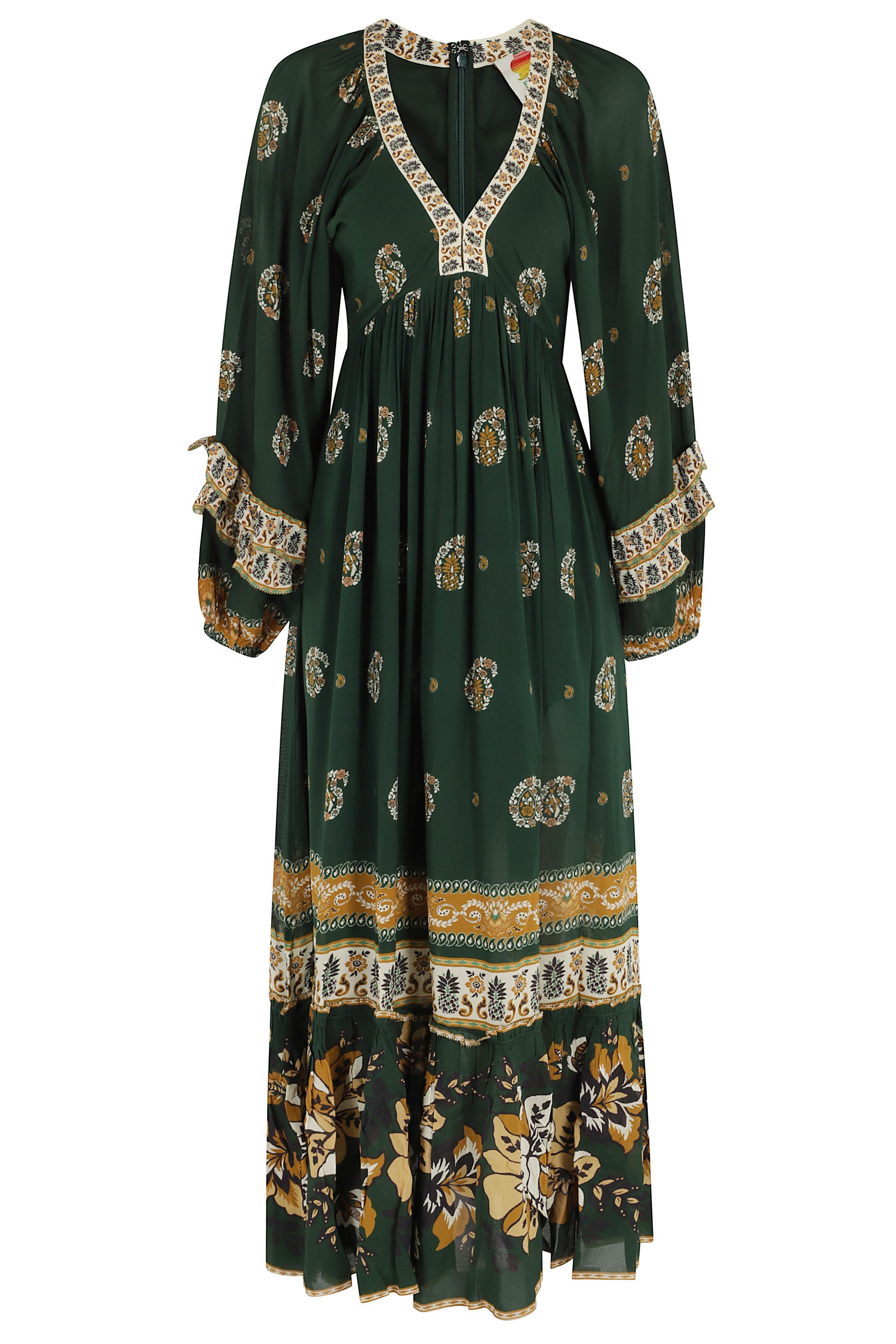 green emerald velvet dress Black Shiny Chita LENZING ECOVERO Maxi Dress  FARM Rio