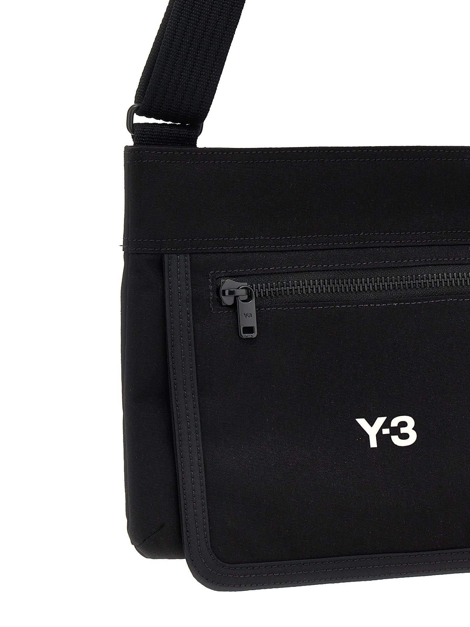 Y-3 Classic Sacoche Canvas Crossbody Bag in Black for Men | Lyst