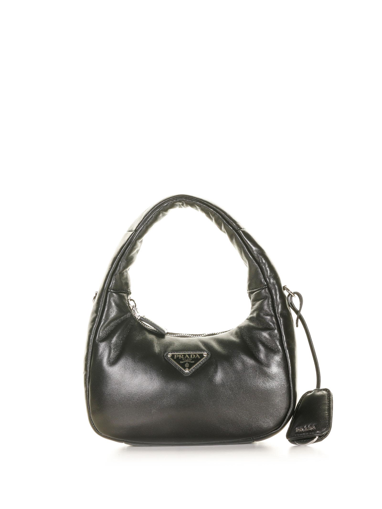 Prada Soft Mini Bag In Padded Nappa Leather in Black