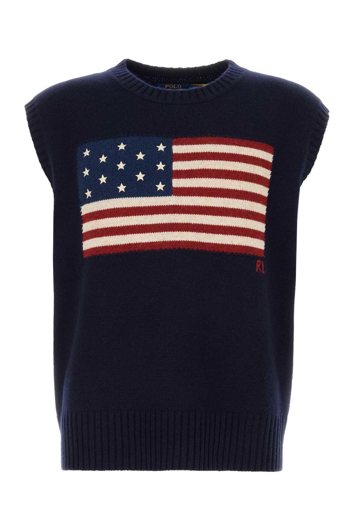 Polo Ralph Lauren Wool Blend Vest in Blue for Men | Lyst UK
