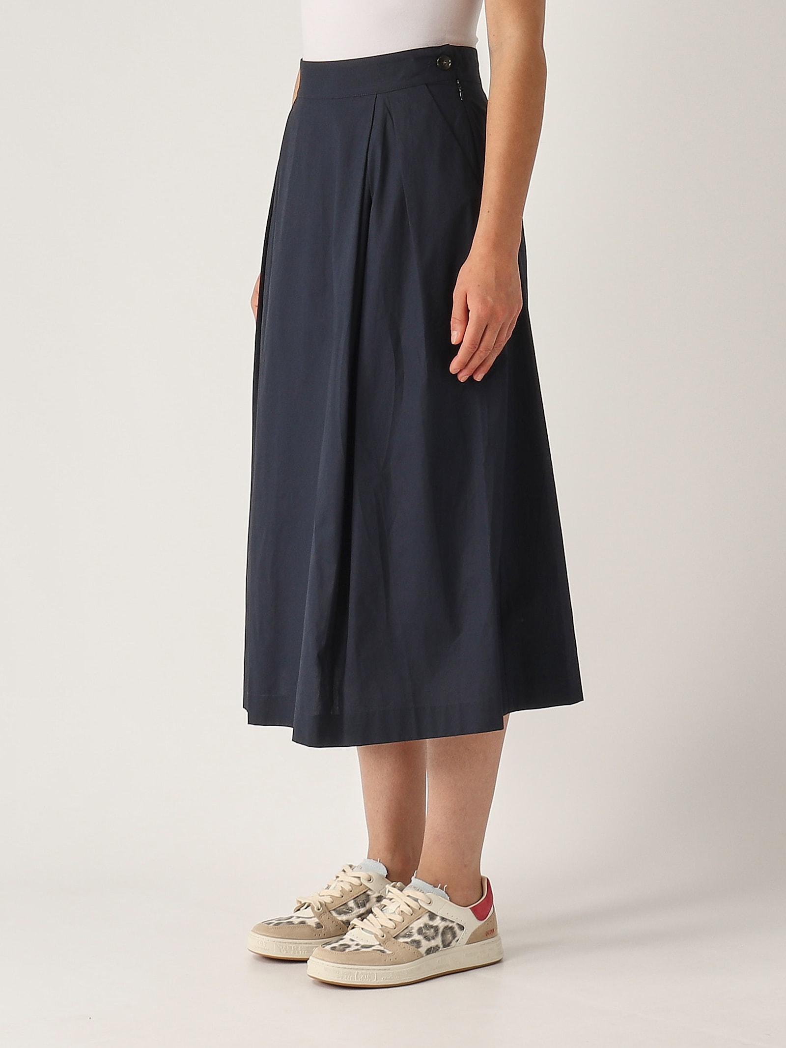 ワンピース WOOLRICH Women Mid Skirts WWABI0398 3249 Blue Women's Twist Front Knee Length Swim Cover-up Skirt | Lands' End