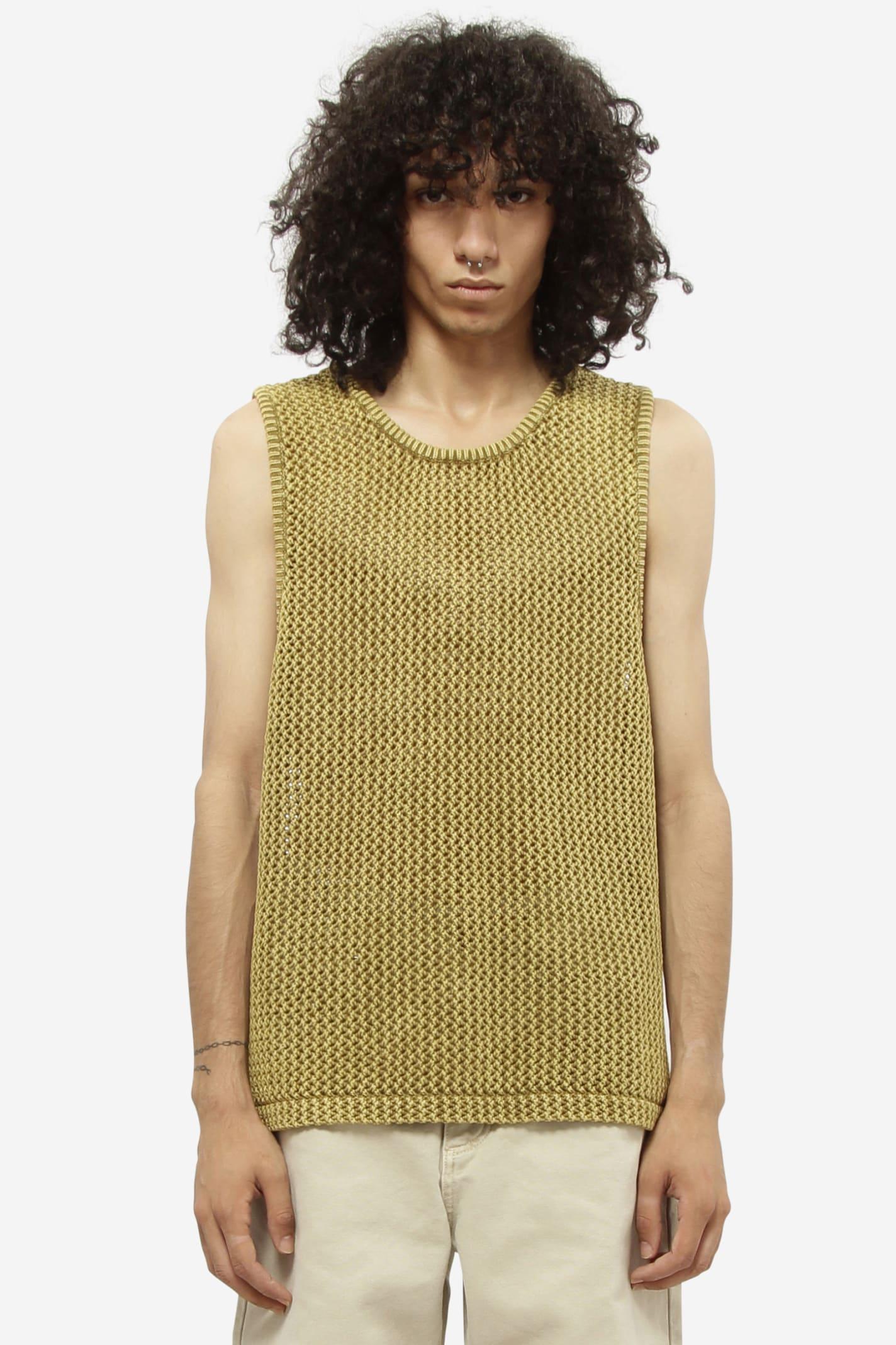 Stussy O Dyed Mesh Tank Top in Green for Men | Lyst